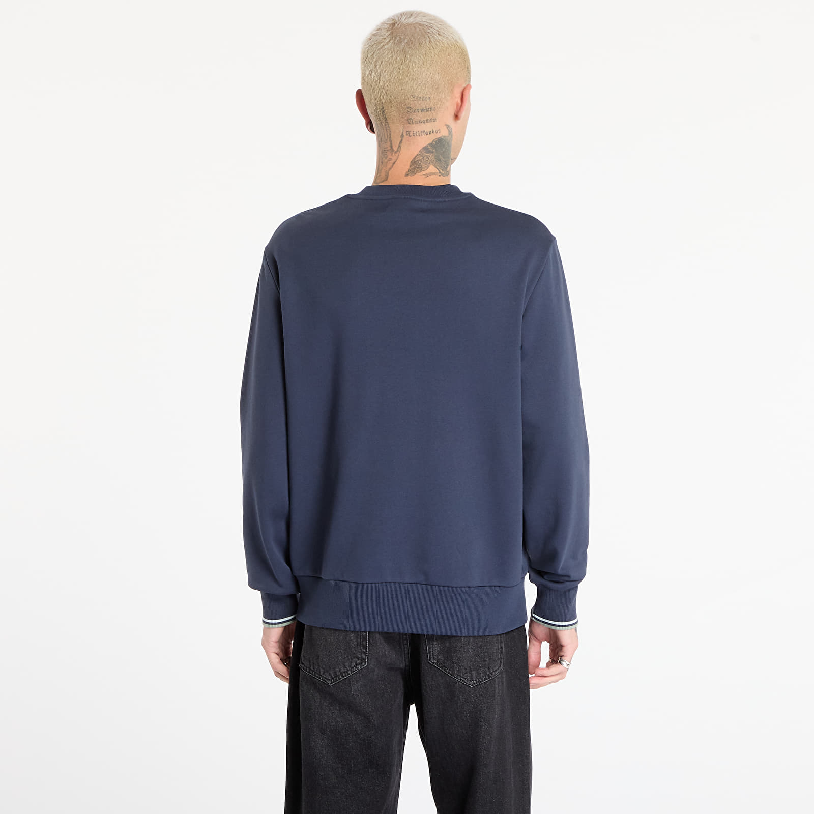 Hættetrøjer og sweatshirts FRED PERRY Crew Neck Sweatshirt Drkairf/ Lic/ Bayl