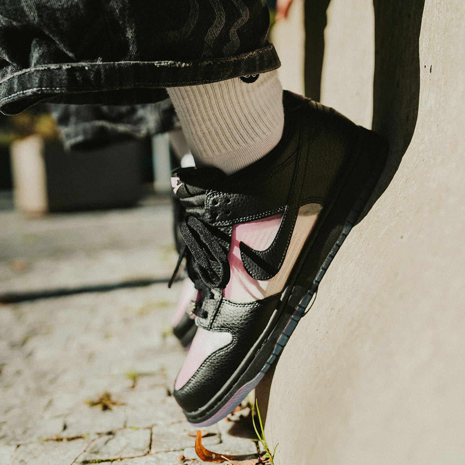 Vīriešu apavi Nike Dunk Low Retro Prm Pink Rise/ Black-Black
