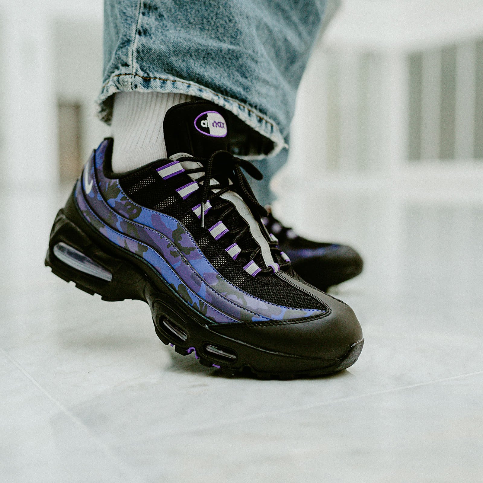 Мъжки кецове и обувки Nike Air Max 95 Qs Court Purple/ Vast Grey-Black-Cave Purple
