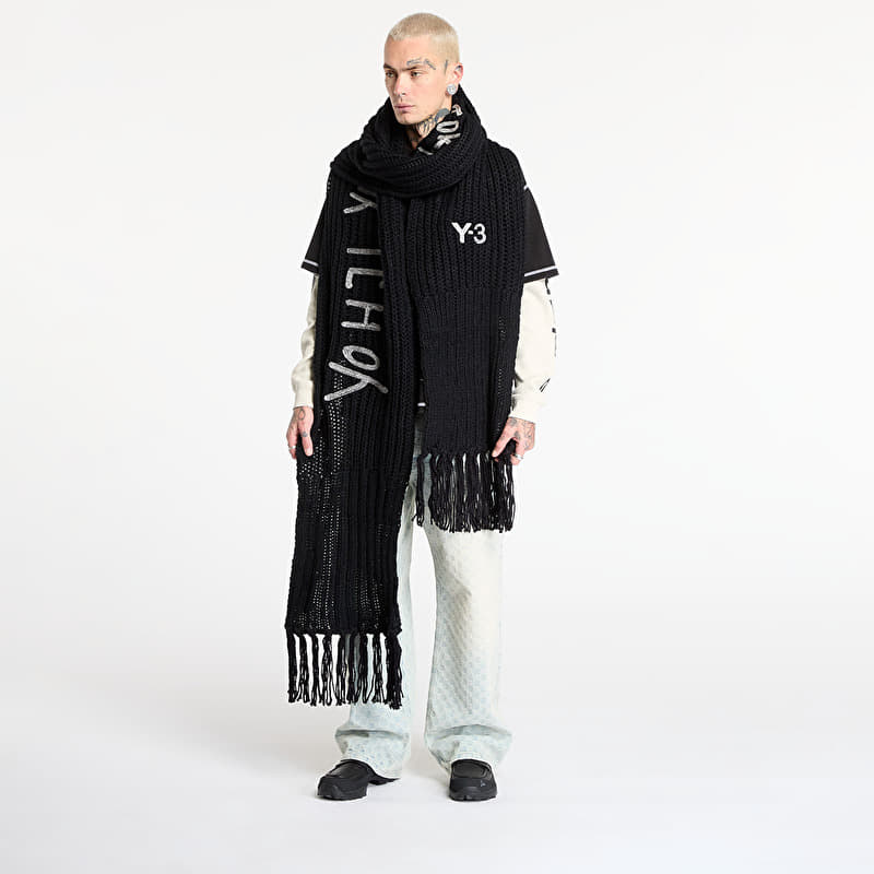 Y-3 Chunk Scarf Black | Footshop