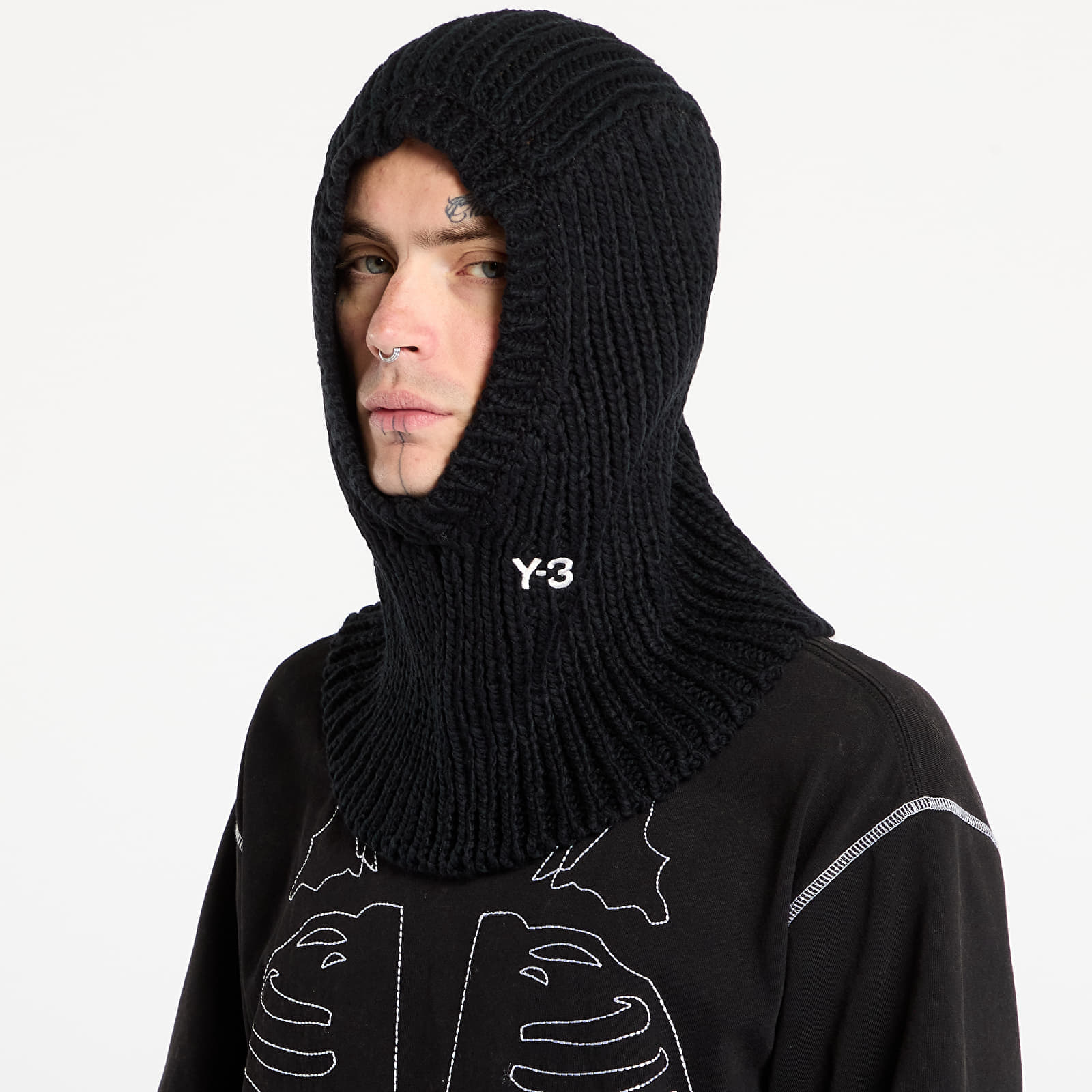 Y-3 Knit Hood Black OSFW