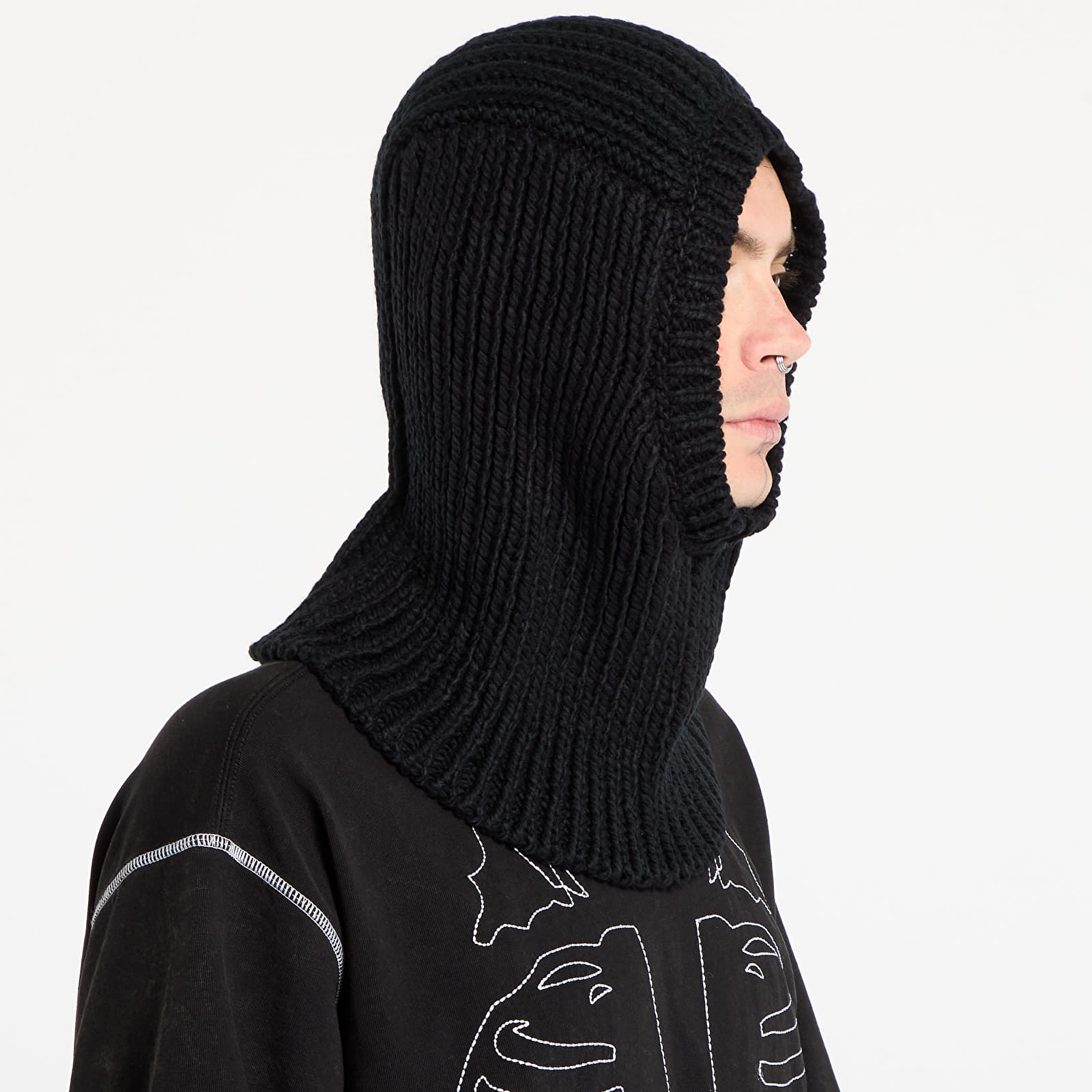 Kopfbedeckung Y-3 Knit Hood Black