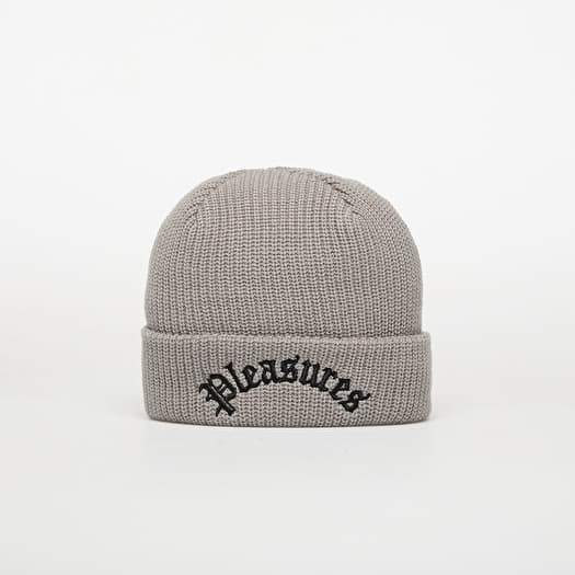 PLEASURES Arch Beanie Grey