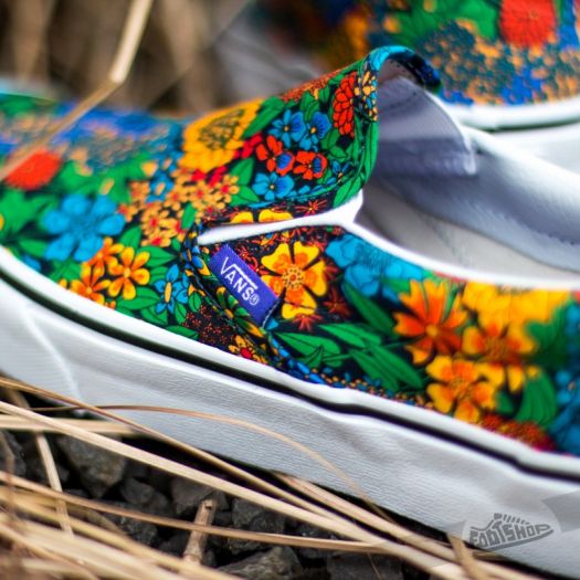 Vans multicolor shop slip ons