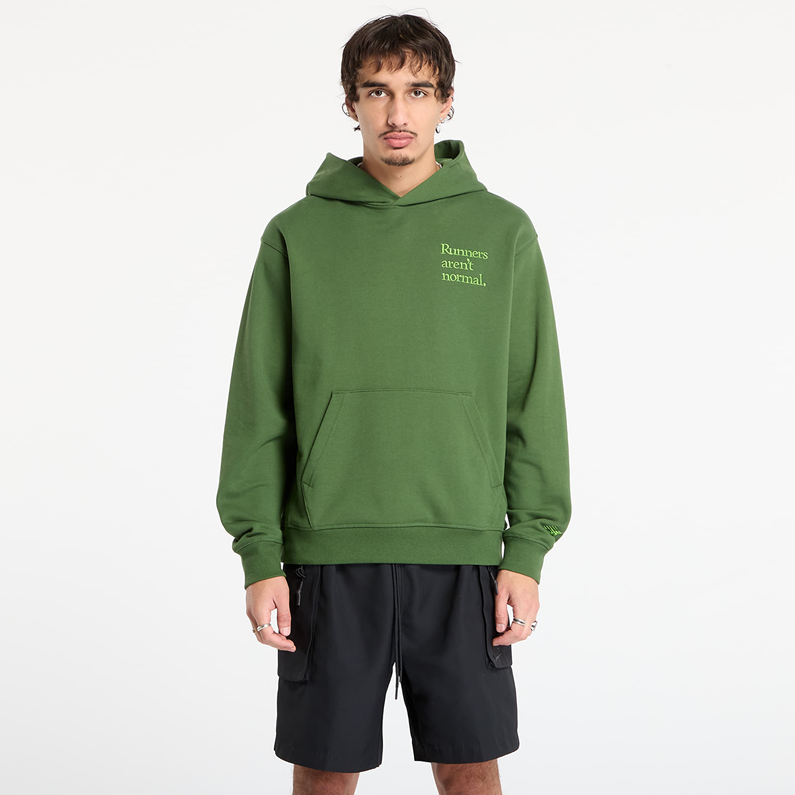 Hoodies and sweatshirts  New Balance Athletics Runners Arent Normal Hoodie Dark Alpine Green