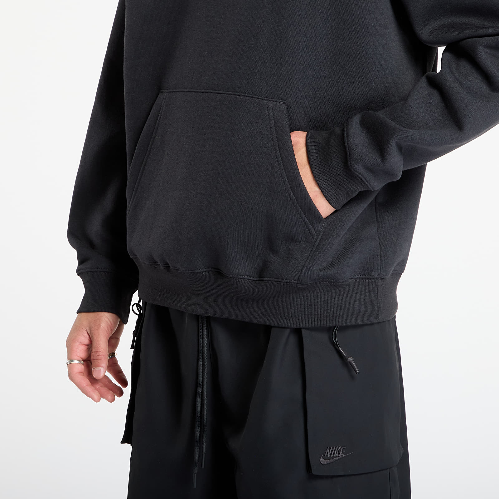 Sweatjacken und Sweatshirts New Balance Linear Graphic Fleece Hoodie Black