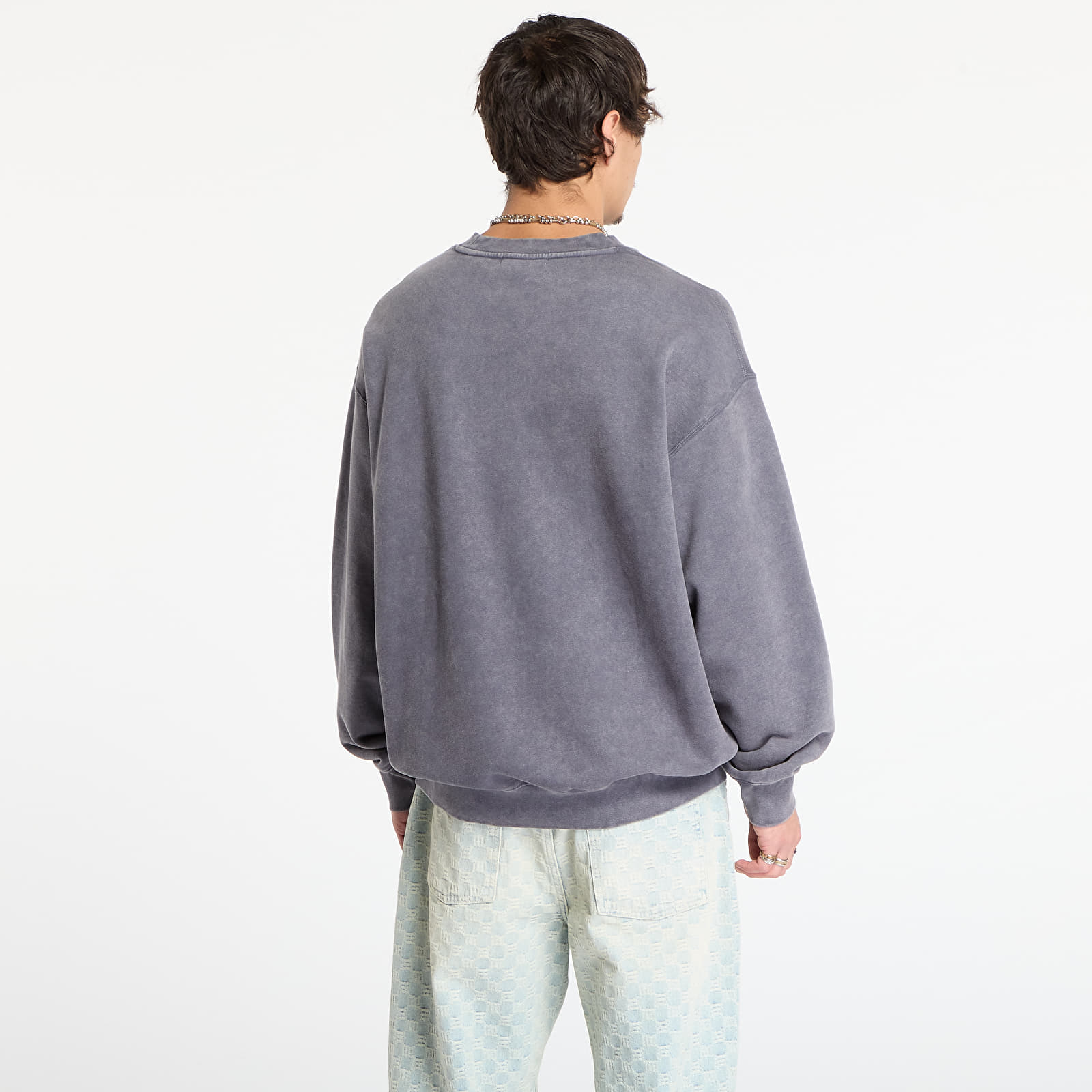 Sweatjacken und Sweatshirts A BATHING APE Garment Dye College Relaxed Fit Crewneck Sweatshirt Cha