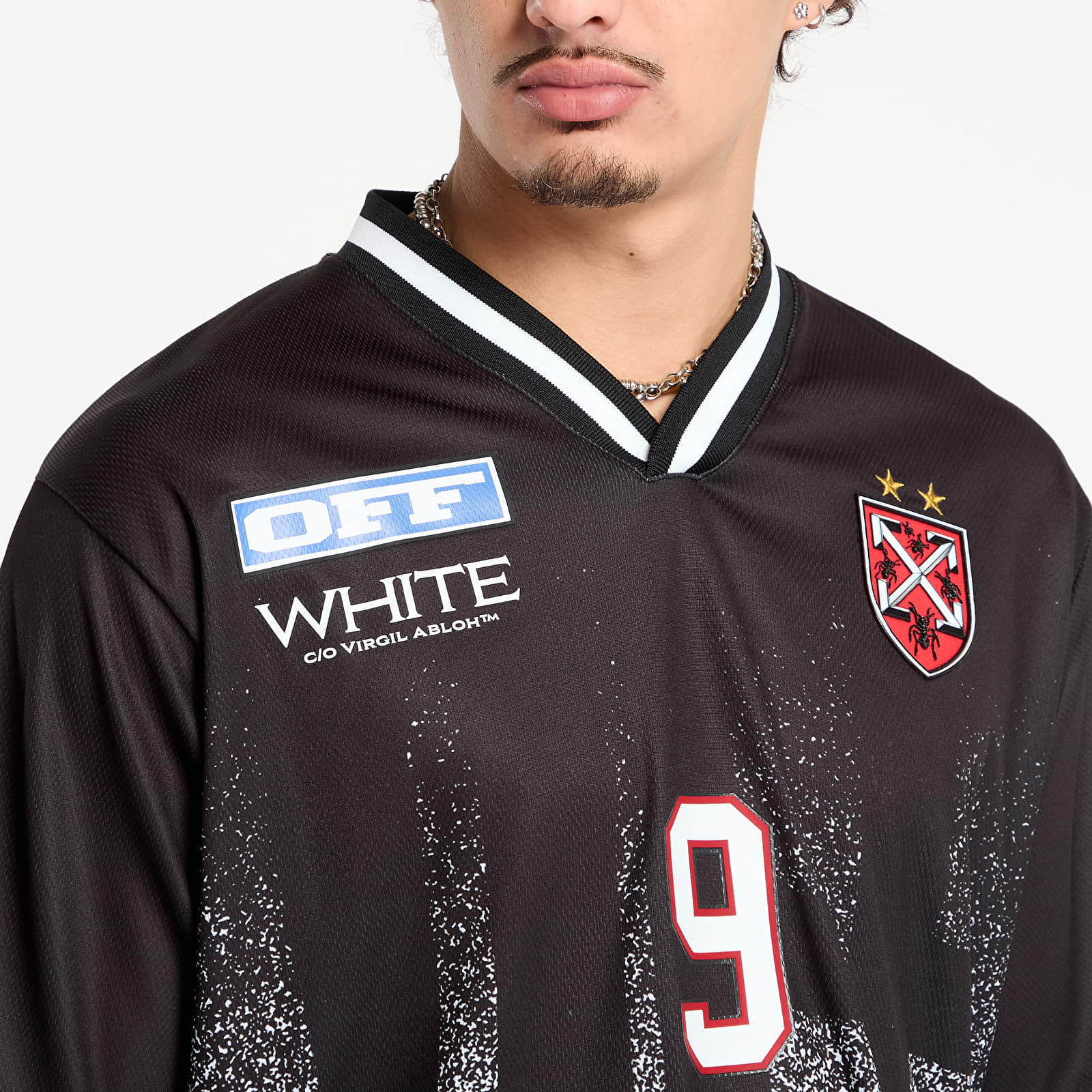 Trička Off-White Big Off Gradient Soccer S/S Tee Black/ White