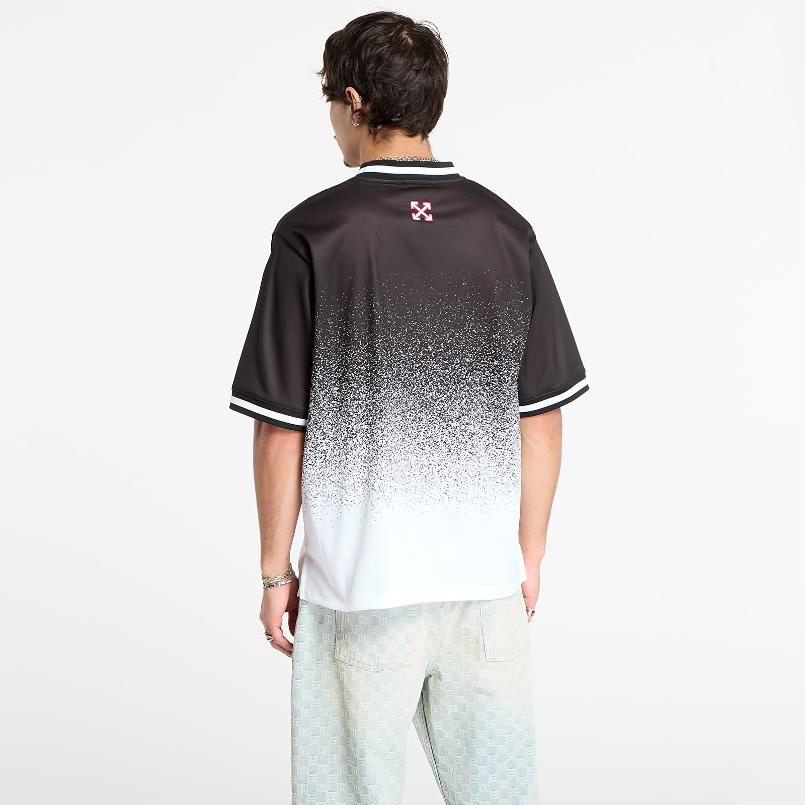 Trička Off-White Big Off Gradient Soccer S/S Tee Black/ White