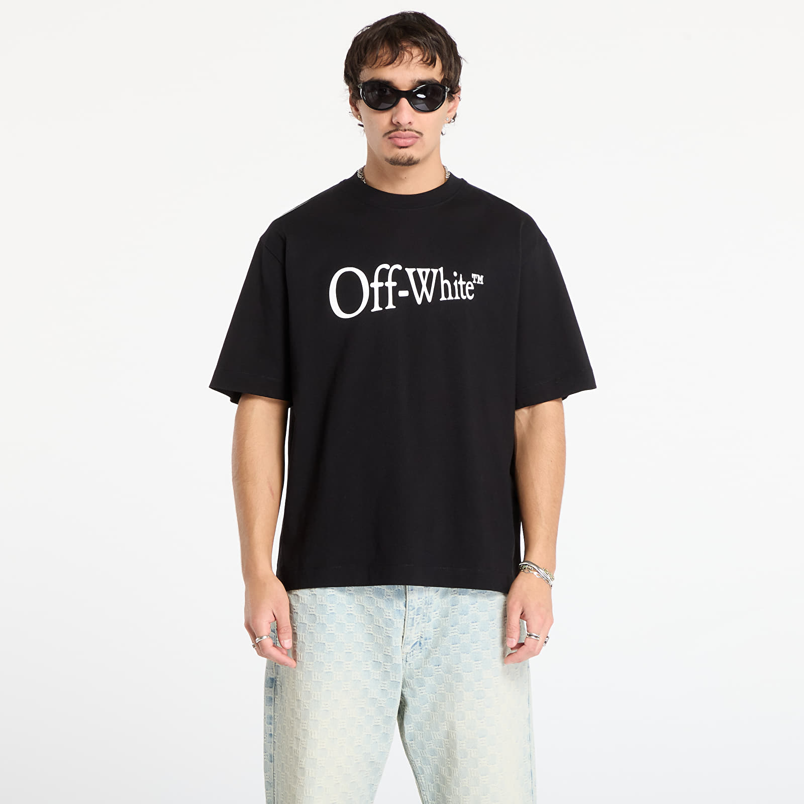 Trička Off-White Run Arrow Skate S/S Tee Black/ White