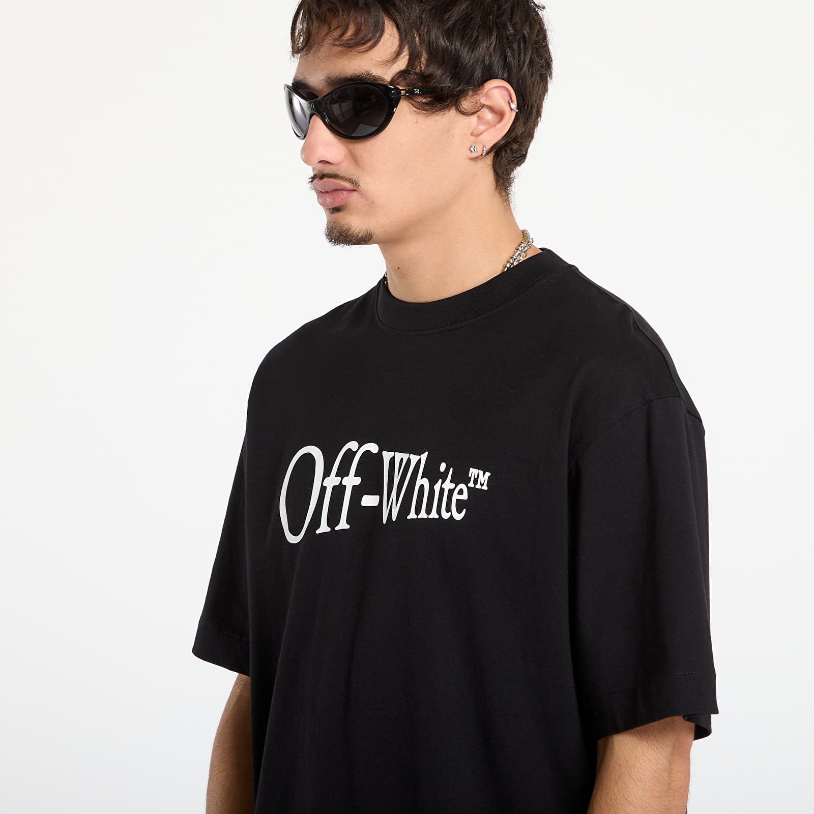 Trička Off-White Run Arrow Skate S/S Tee Black/ White