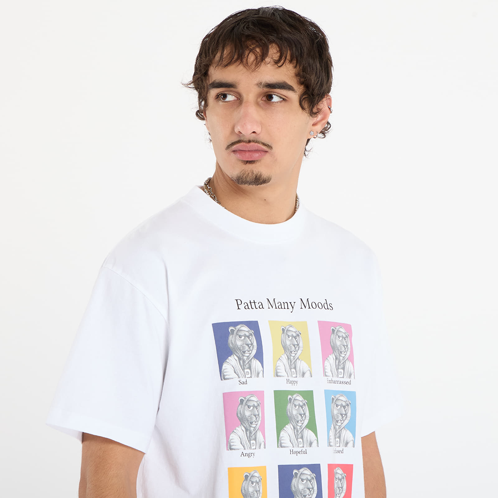 Trička Patta Many Moods T-Shirt UNISEX White
