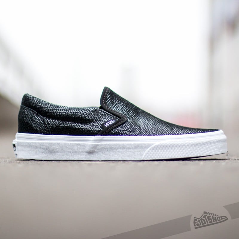 Women's shoes Vans Classic Slip-On (Pebble Snake) Black