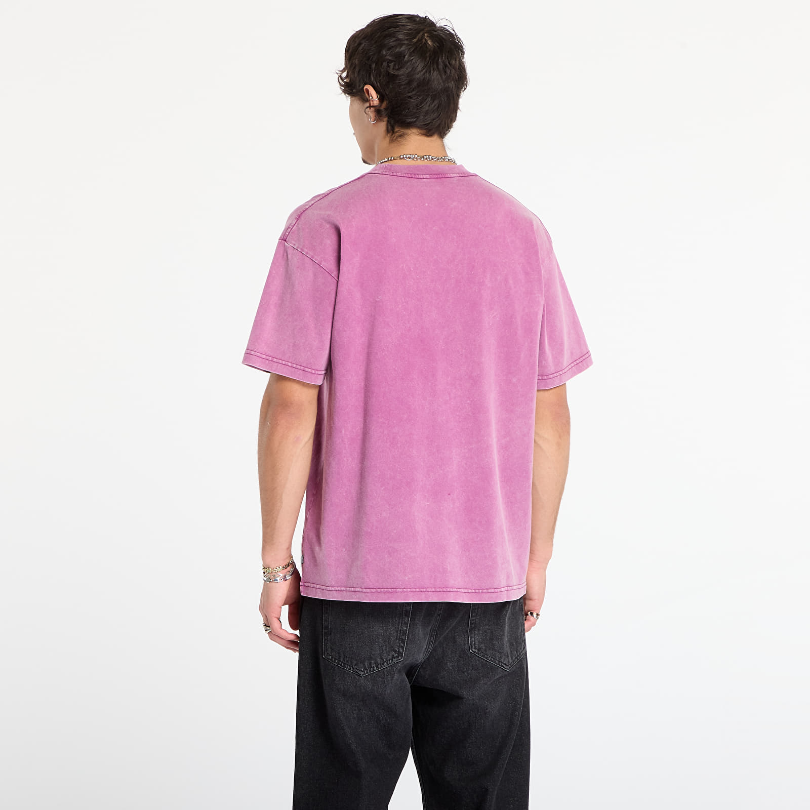 Trička Patta Gilded Acid Washed T-Shirt UNISEX Boysenberry