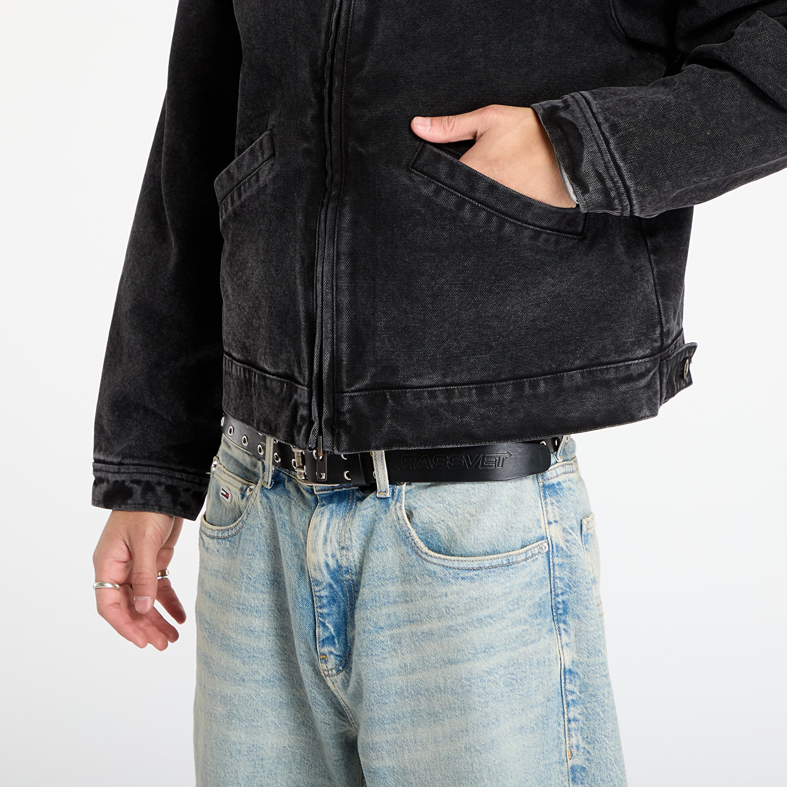 Bundy Patta Washed Canvas Jacket UNISEX Black