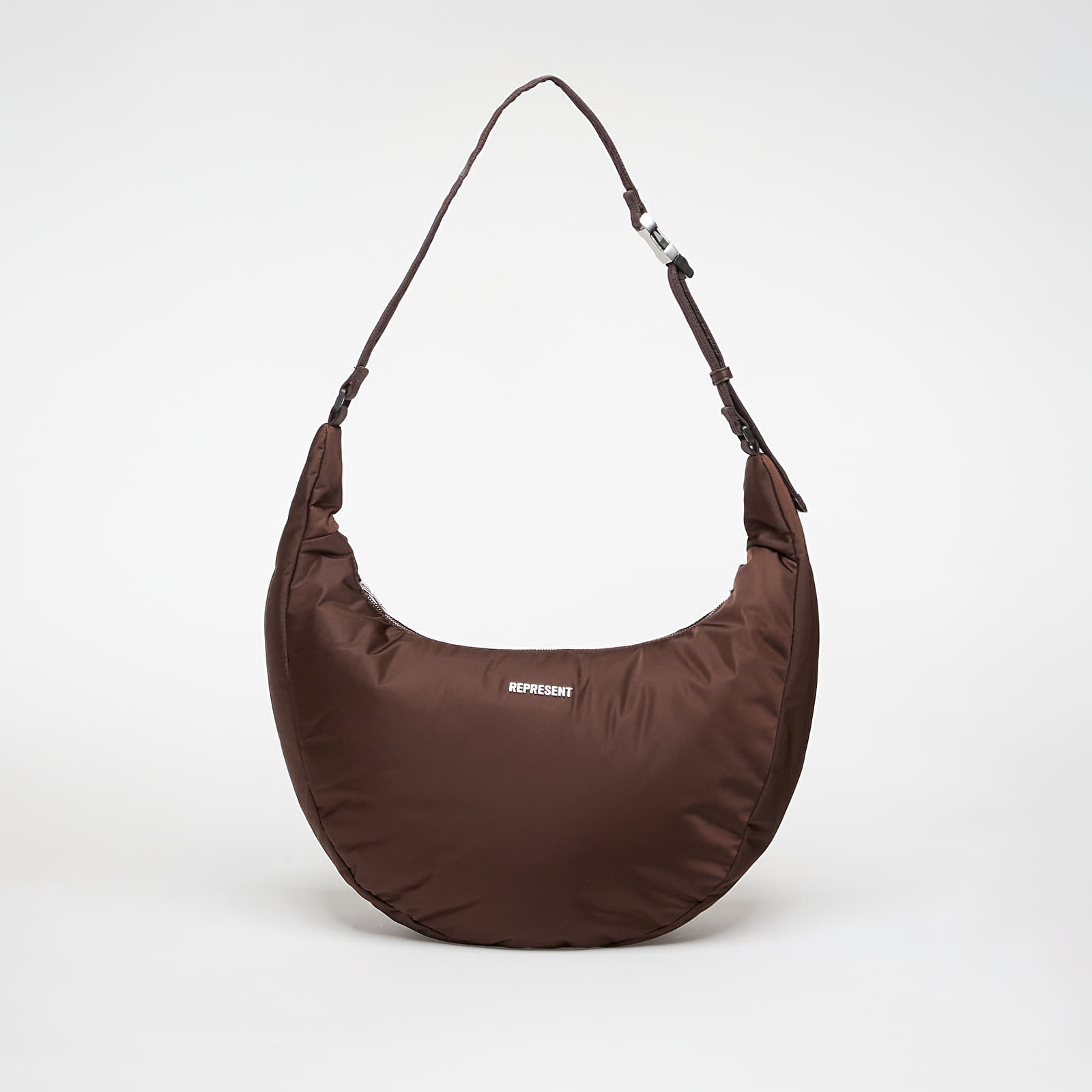 Crossbody-tasker REPRESENT Padded Sling Bag Dark Brown