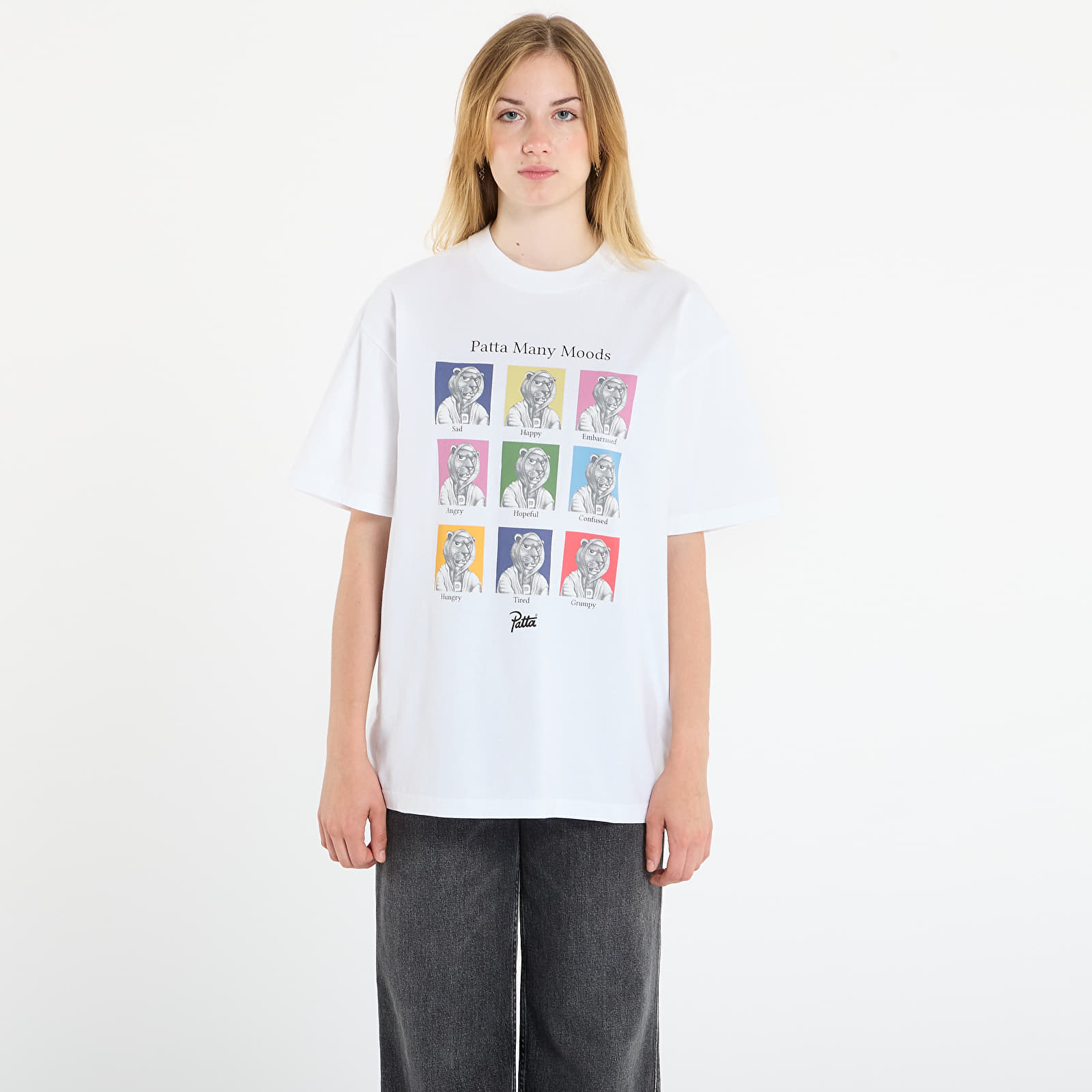 Trička Patta Many Moods T-Shirt UNISEX White