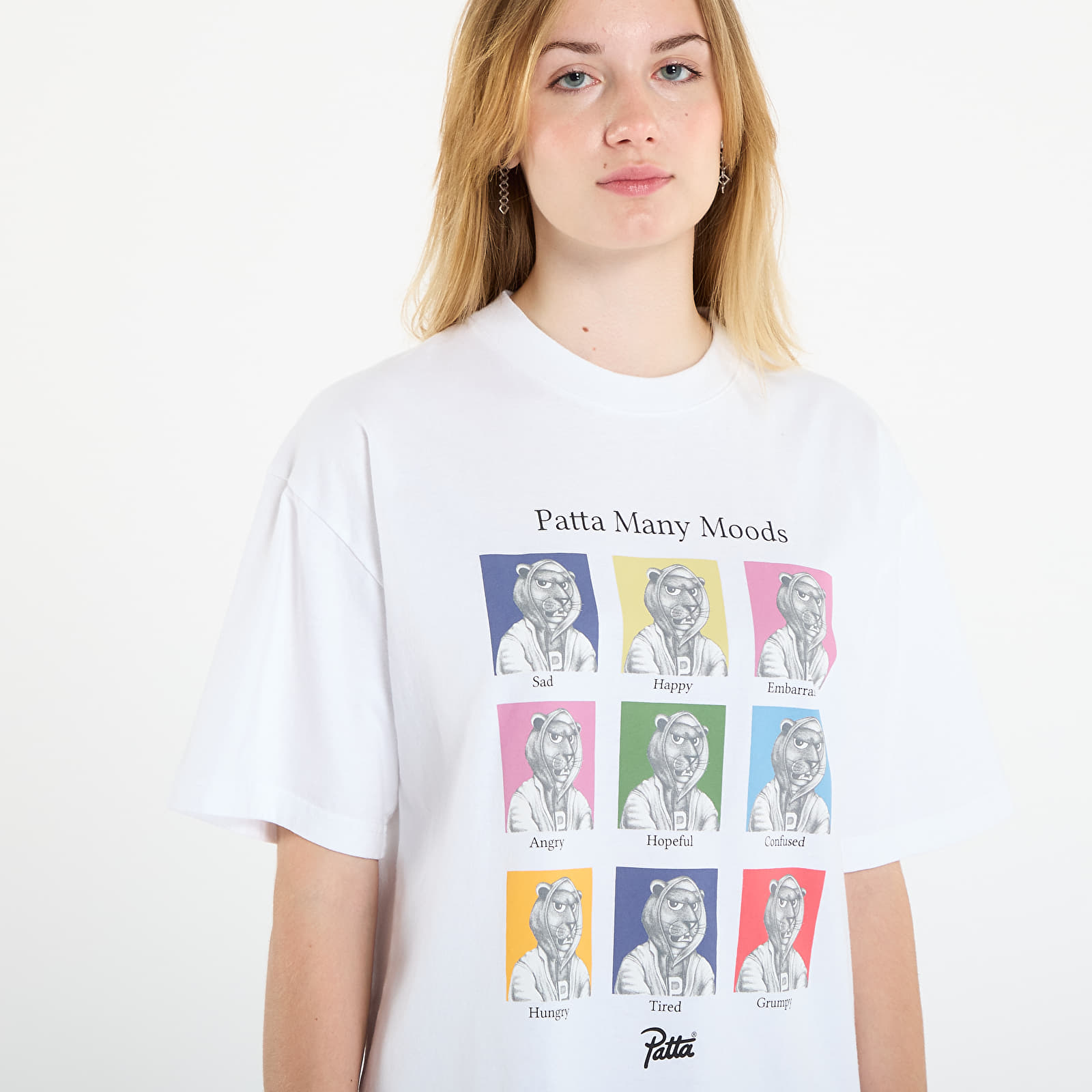Trička Patta Many Moods T-Shirt UNISEX White