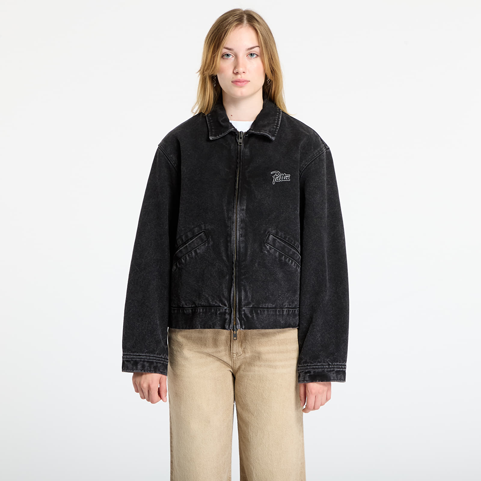 Bundy Patta Washed Canvas Jacket UNISEX Black