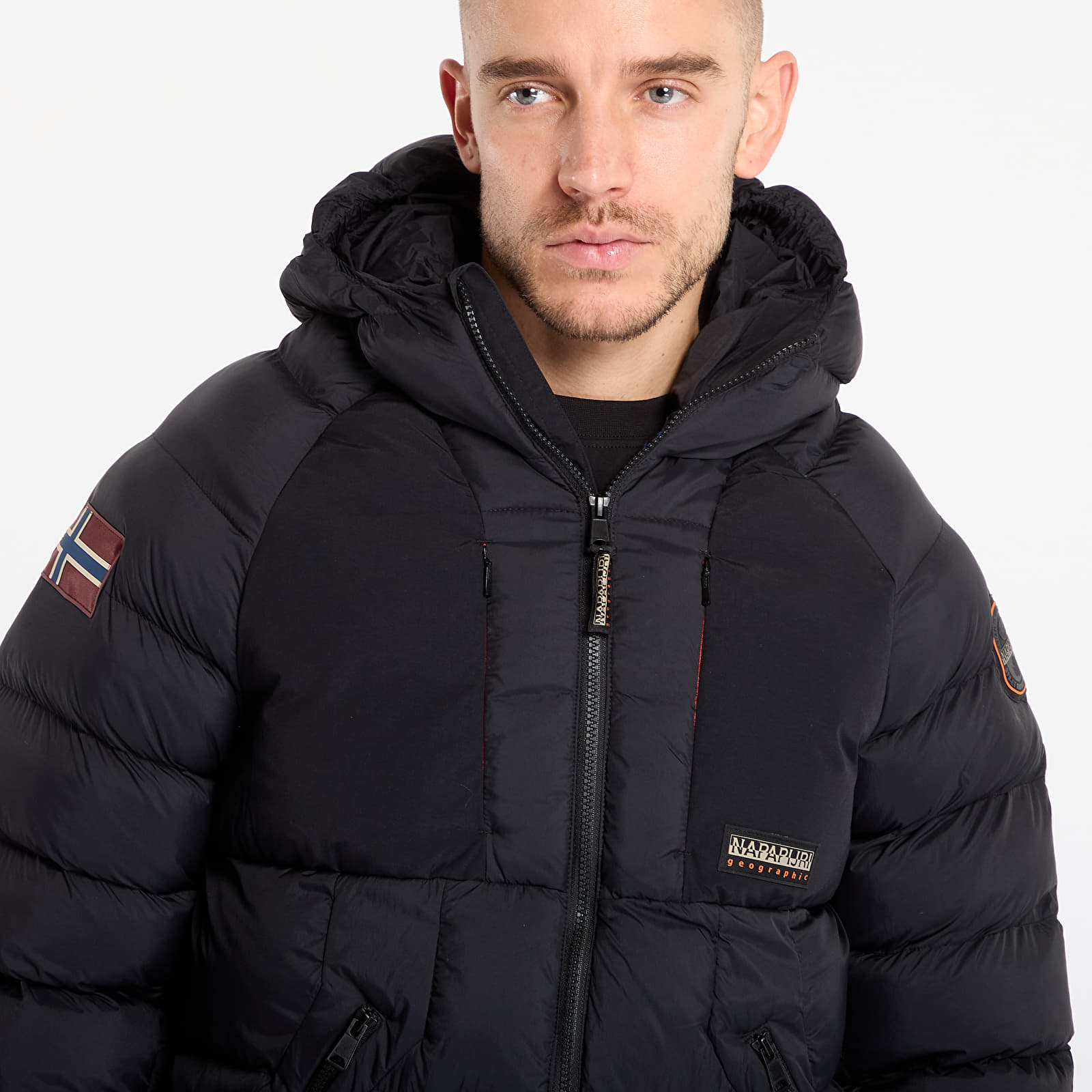 Herrenjacken Napapijri A-Moesa Puf Black