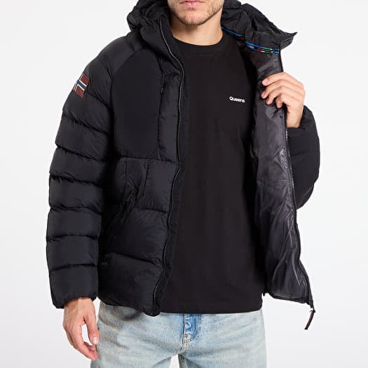 NAPAPIJRI ブラックー ジャケット Napapijri Jacket Giubbotto Jacket Man Polyester Black S Eu at