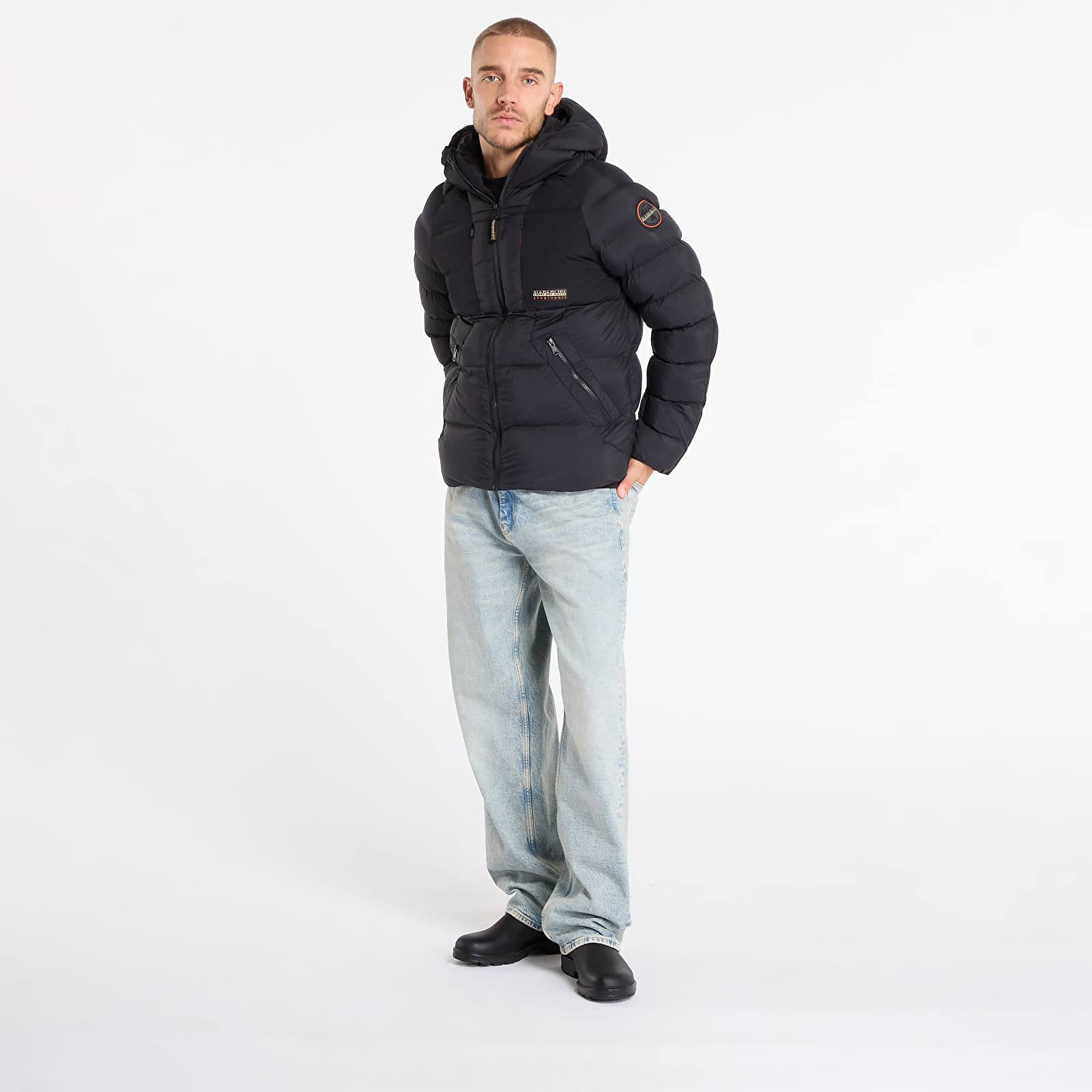 Herrenjacken Napapijri A-Moesa Puf Black