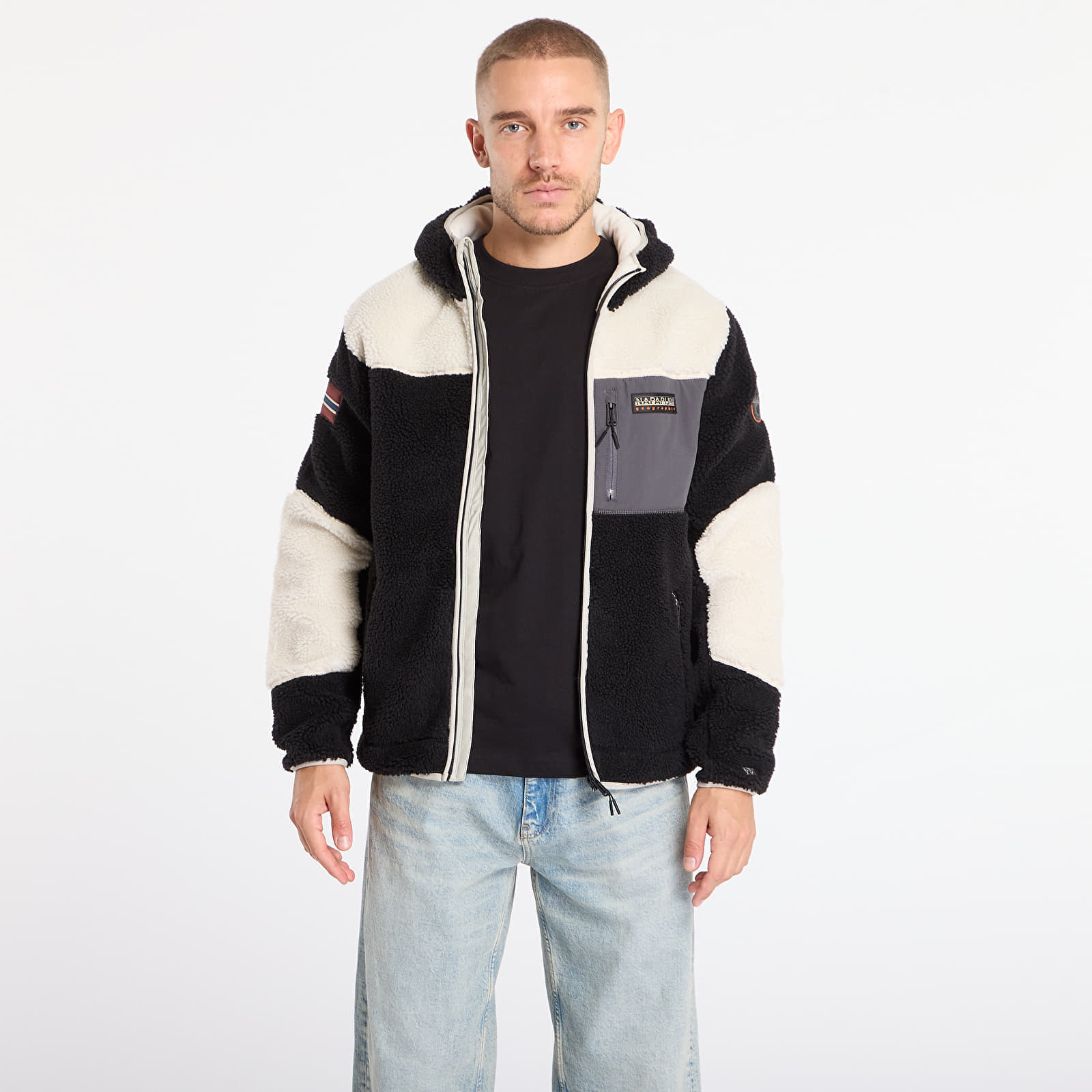 Jacheta Napapijri Yupik Fzh 3 Cream/ Black M