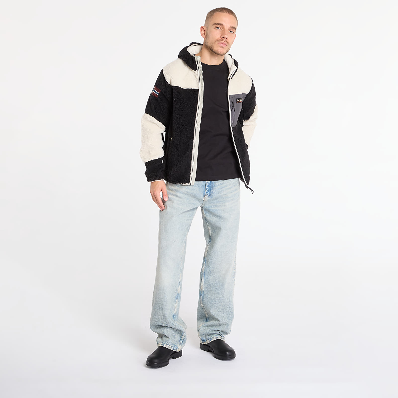 Vyriškos striukės Napapijri Yupik Fzh 3 Cream/ Black