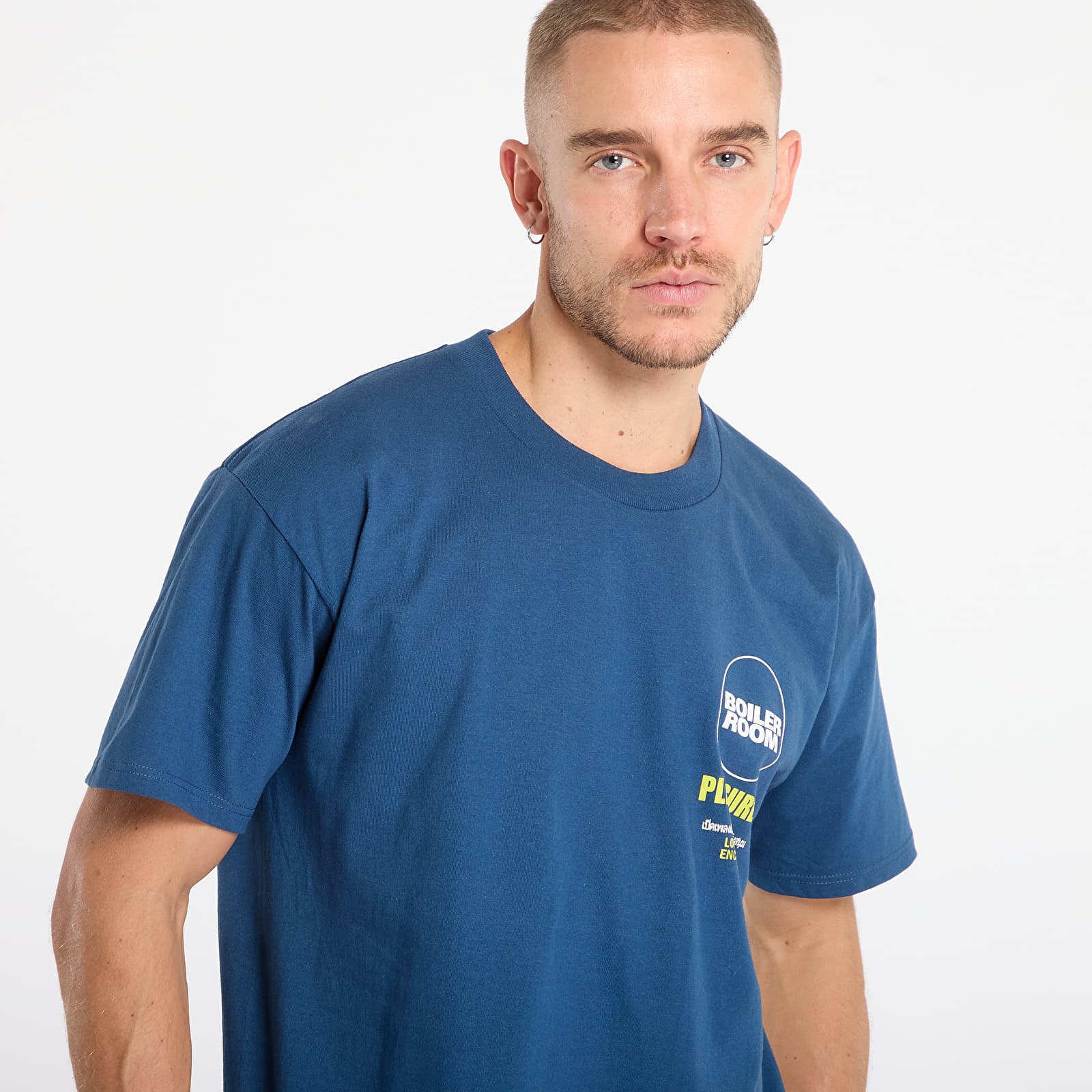 Meeste T-särgid PLEASURES Turntable T-Shirt Blue