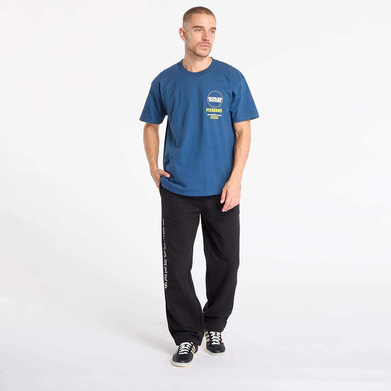 Meeste T-särgid PLEASURES Turntable T-Shirt Blue