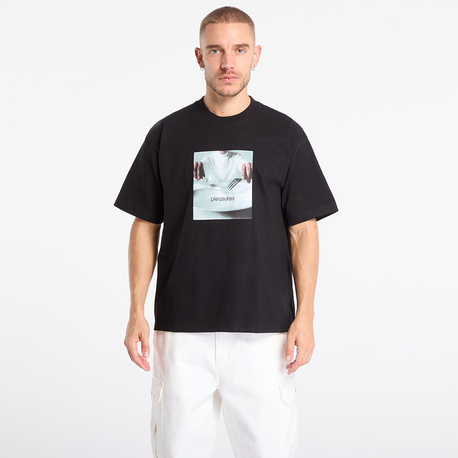Men's T-shirts PLEASURES Breakfast T-Shirt Black
