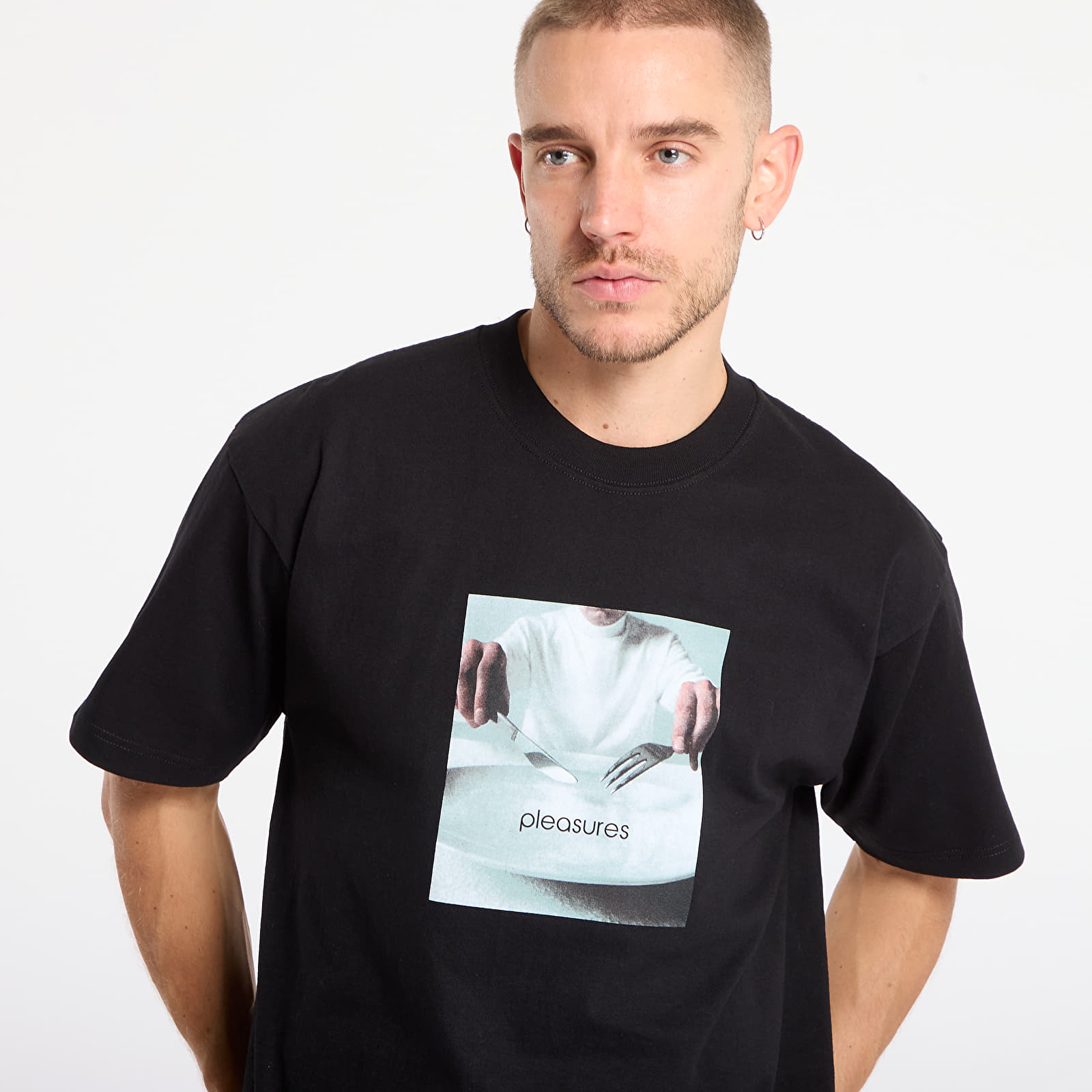 Men's T-shirts PLEASURES Breakfast T-Shirt Black