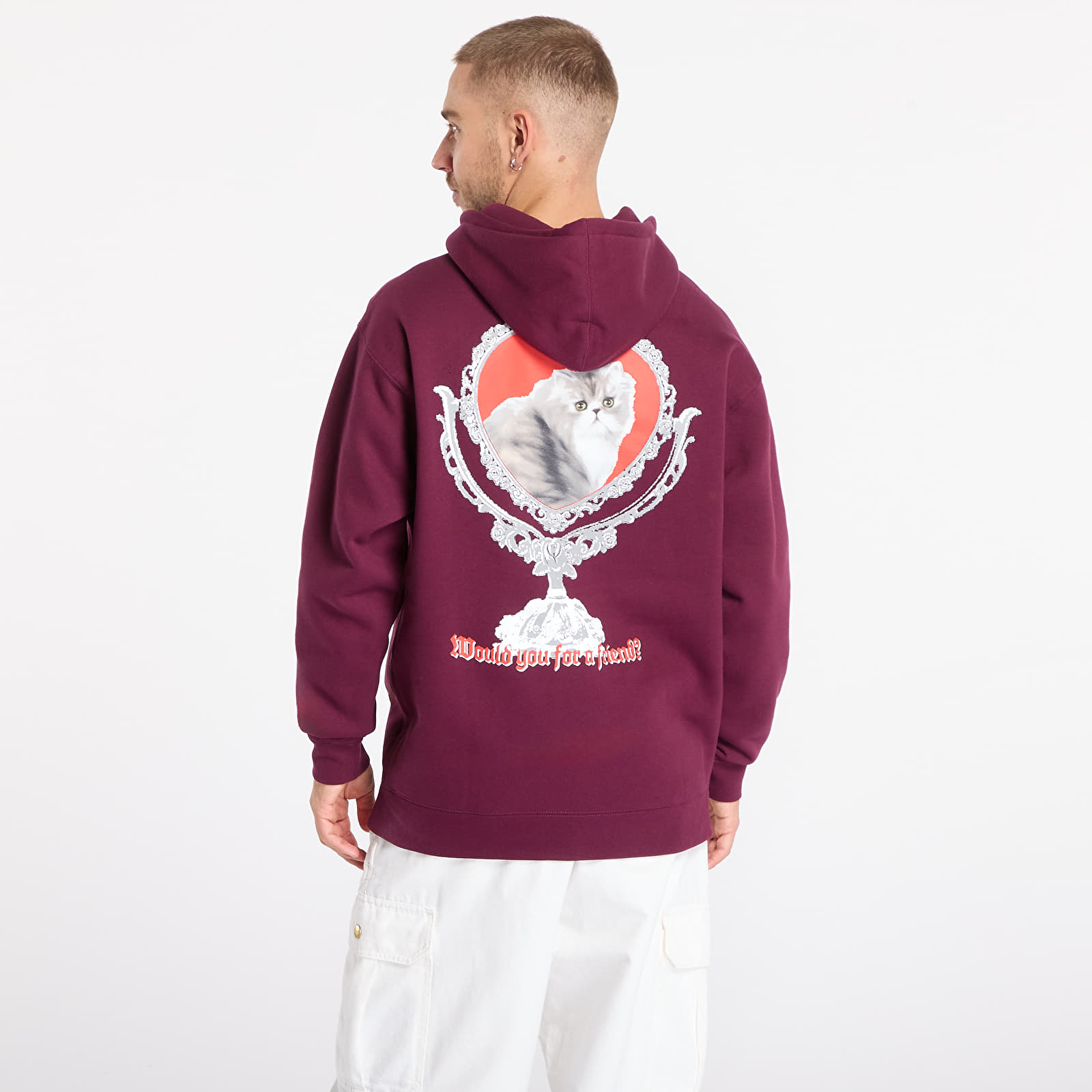 Vyriški džemperiai su gobtuvais PLEASURES Mirror Hoodie Eggplant