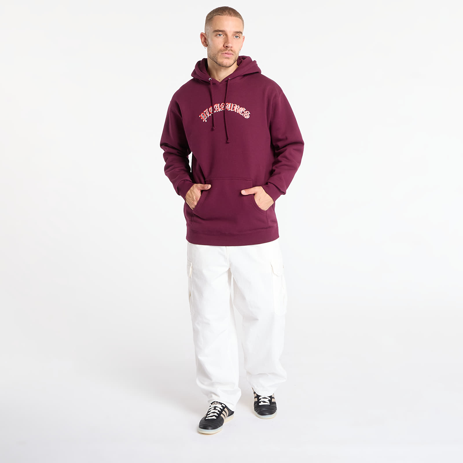 Vyriški džemperiai su gobtuvais PLEASURES Mirror Hoodie Eggplant