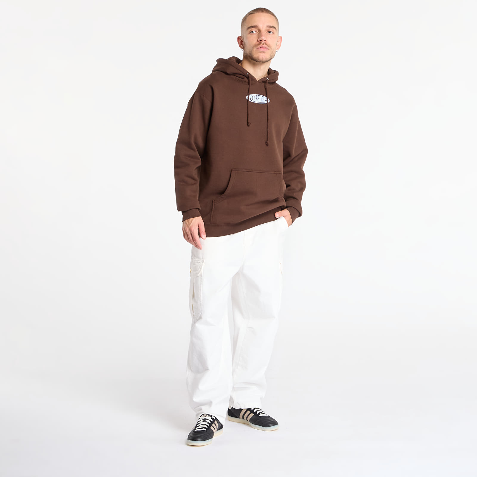 Meeste kapuutsiga dressid PLEASURES Overview Hoodie Brown