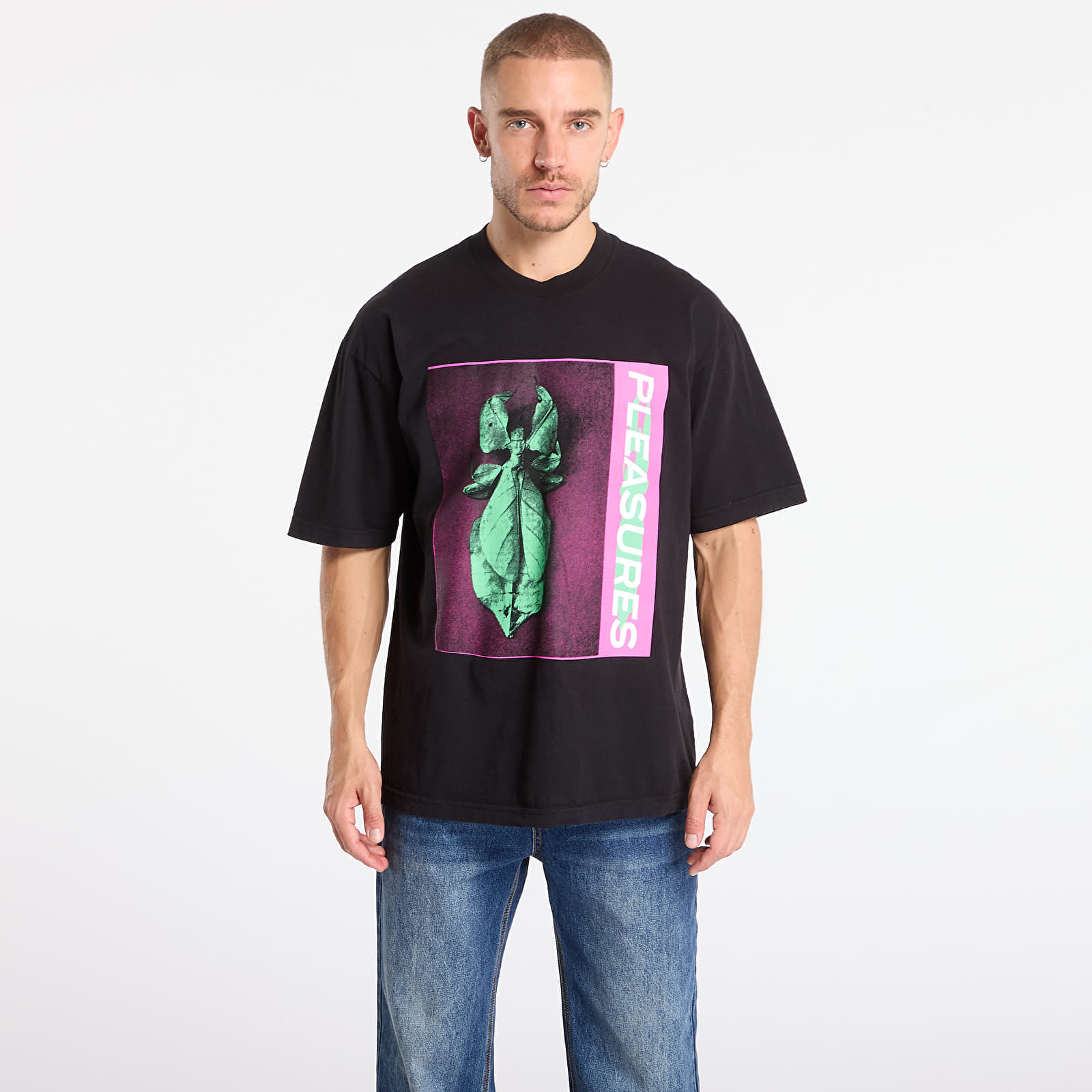 Тениска PLEASURES Leaf T-Shirt Black M