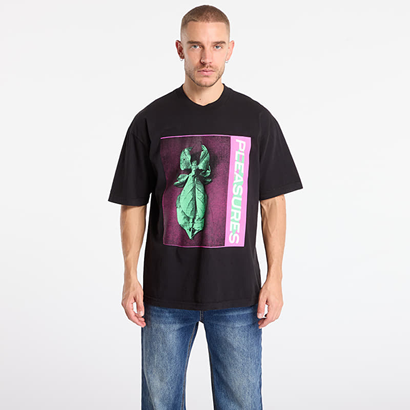 T-shirt PLEASURES Leaf T-Shirt Black