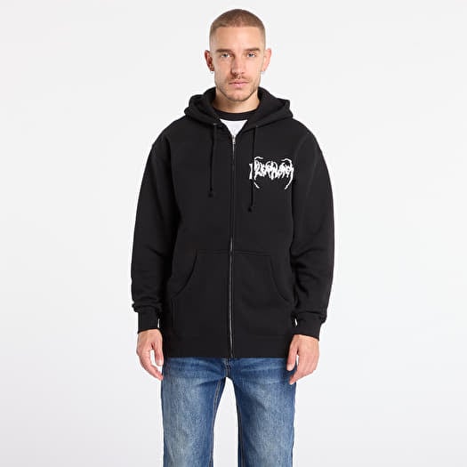 PLEASURES Pond Zip Hoodie Black