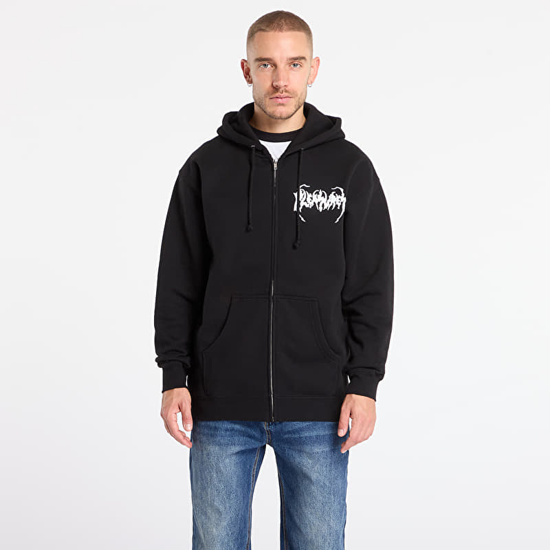 Sweatshirt PLEASURES Pond Zip Hoodie Black