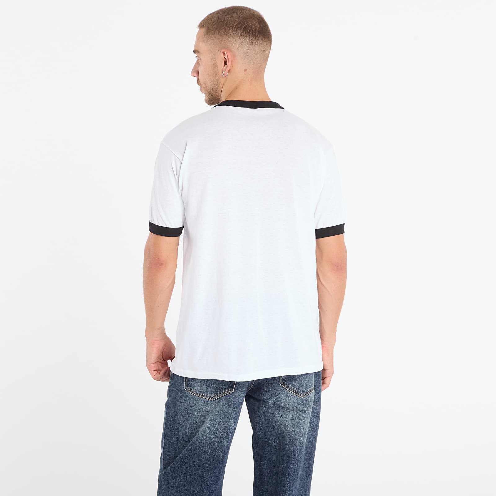 Men's T-shirts PLEASURES Big Load Ringer T-Shirt White