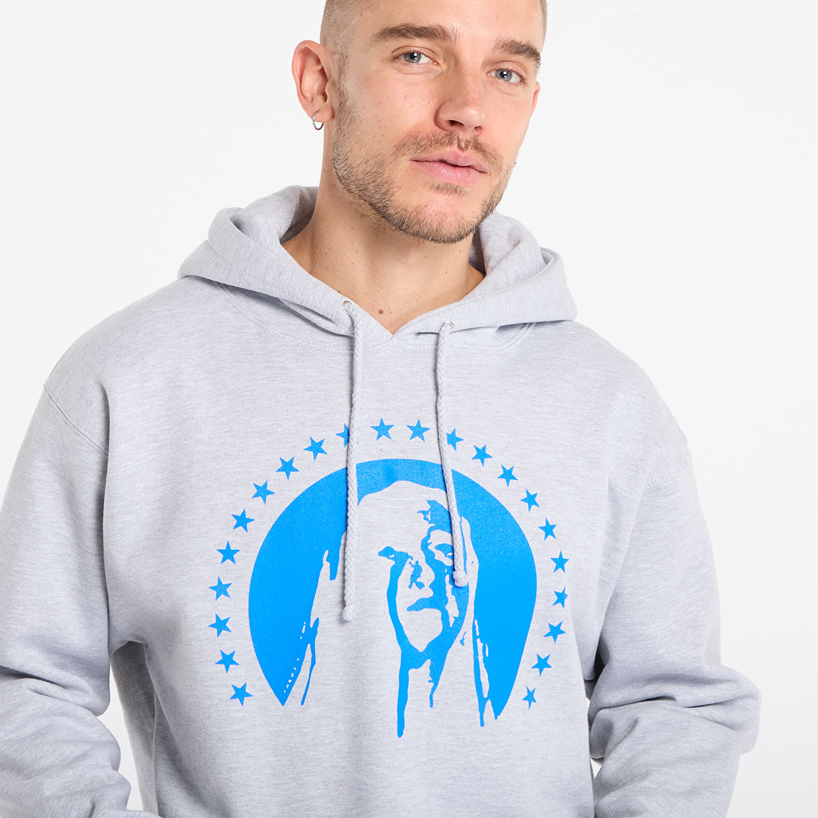 Men's hoodies PLEASURES Critic Hoodie Heather Grey