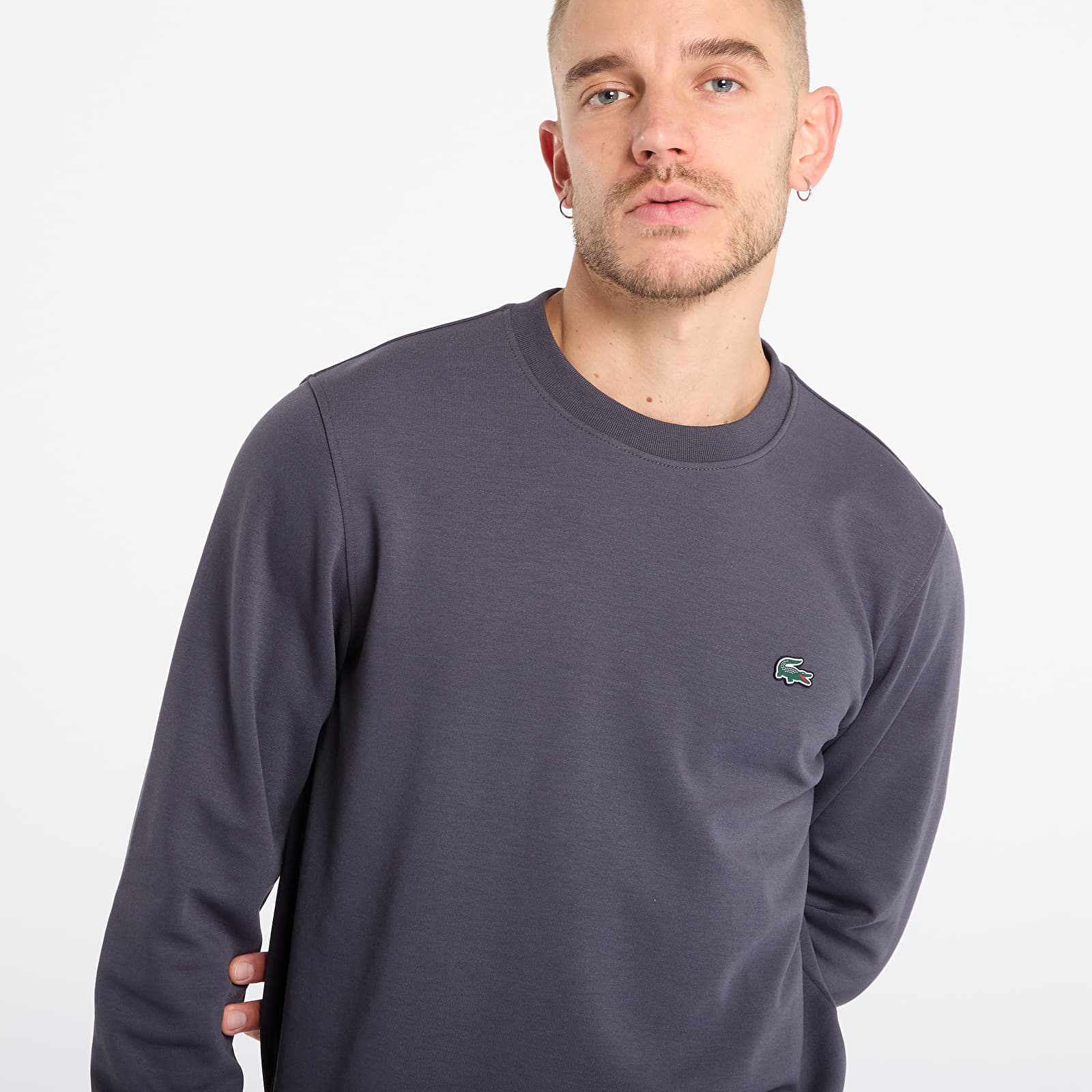 Moški hoodiji  LACOSTE Men's Sweatshirt Graphite