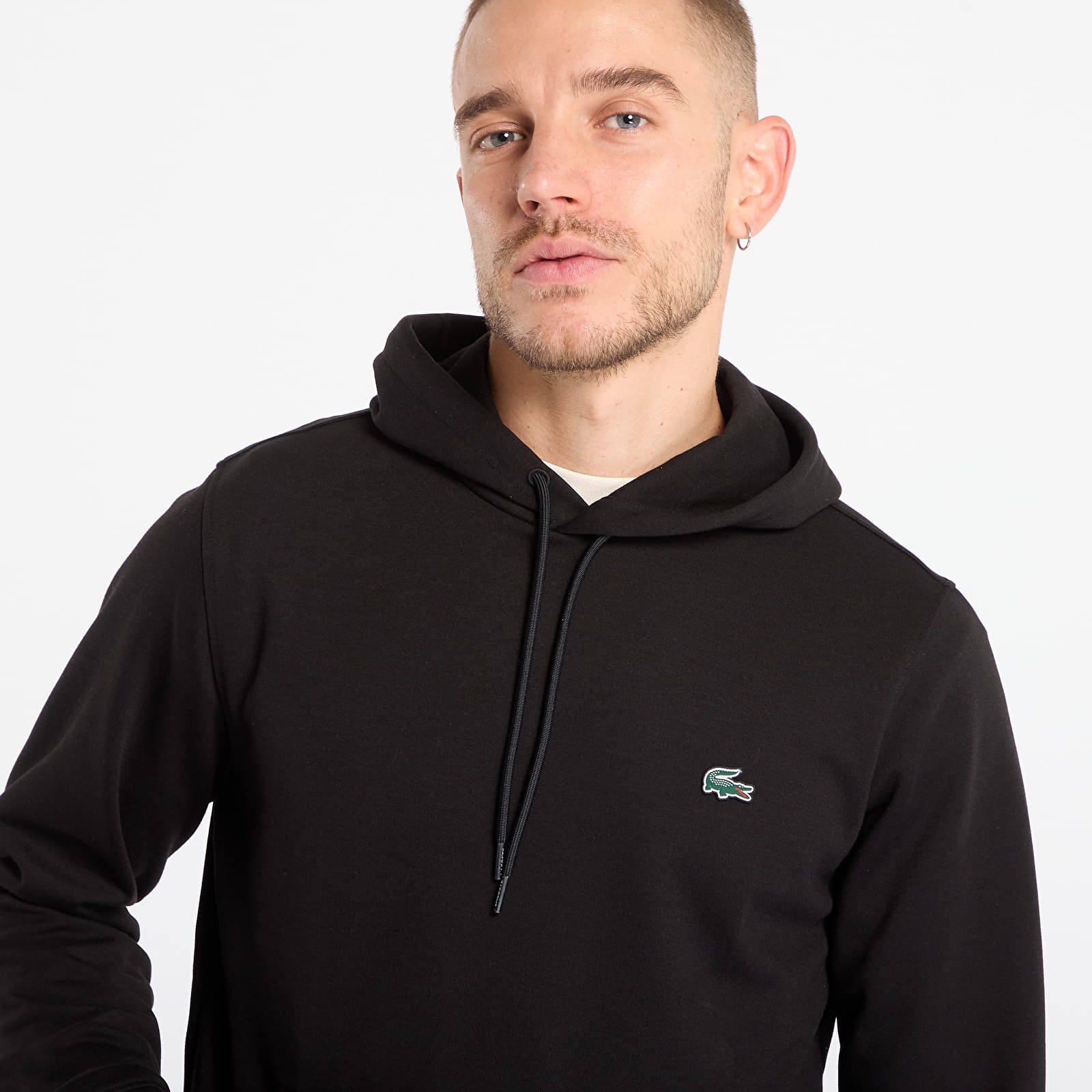 Moški hoodiji  LACOSTE Men's Sweatshirt Black