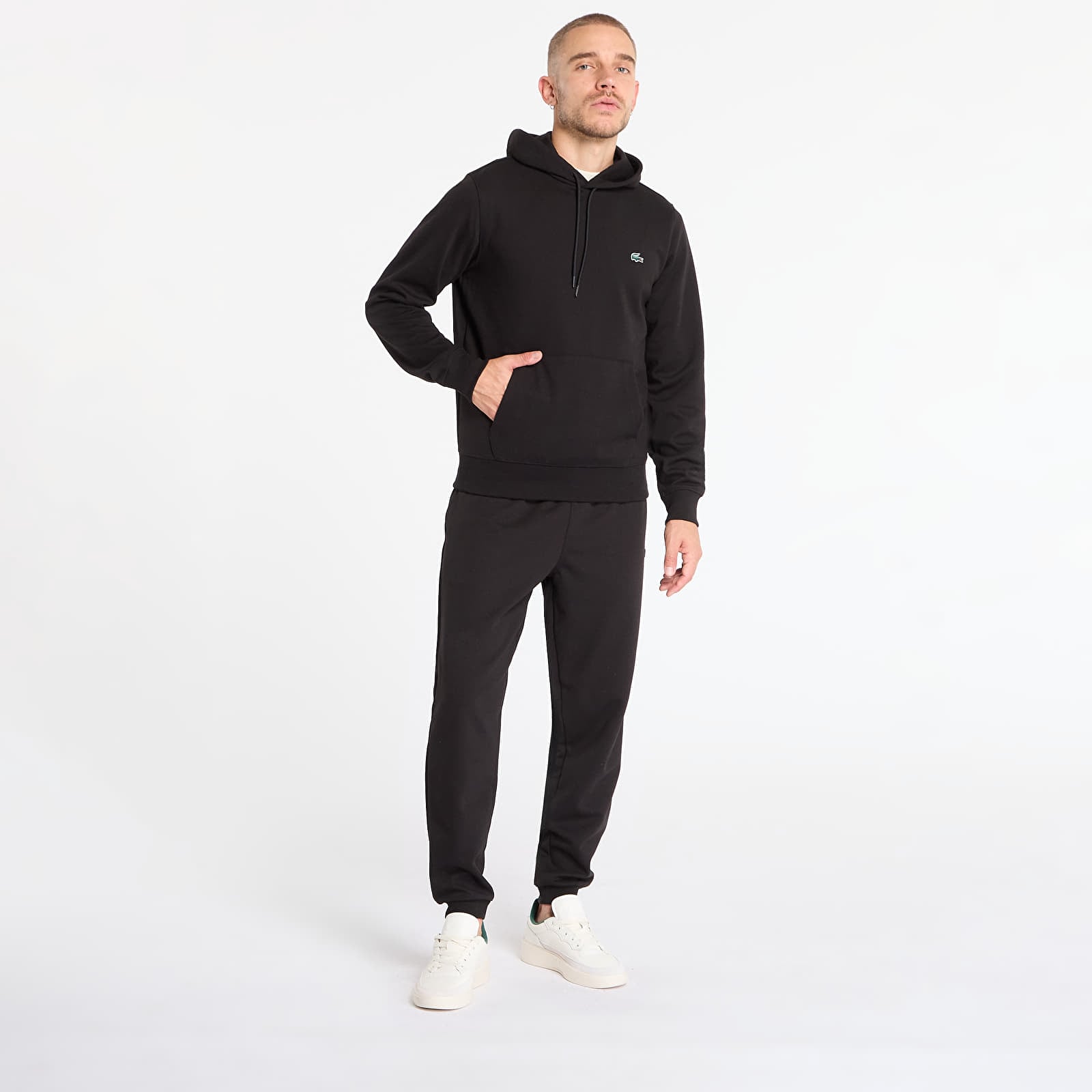 Moški hoodiji  LACOSTE Men's Sweatshirt Black