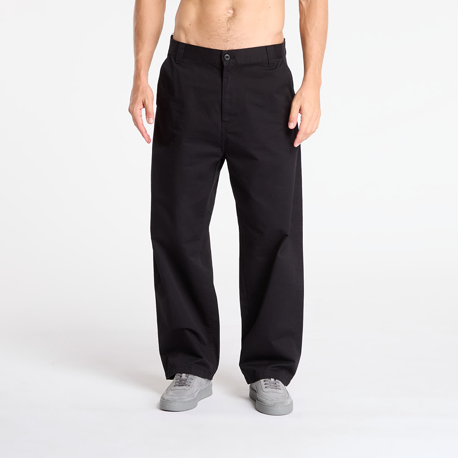 Men's trousers Carhartt WIP Brady Pant Black Stone Washed