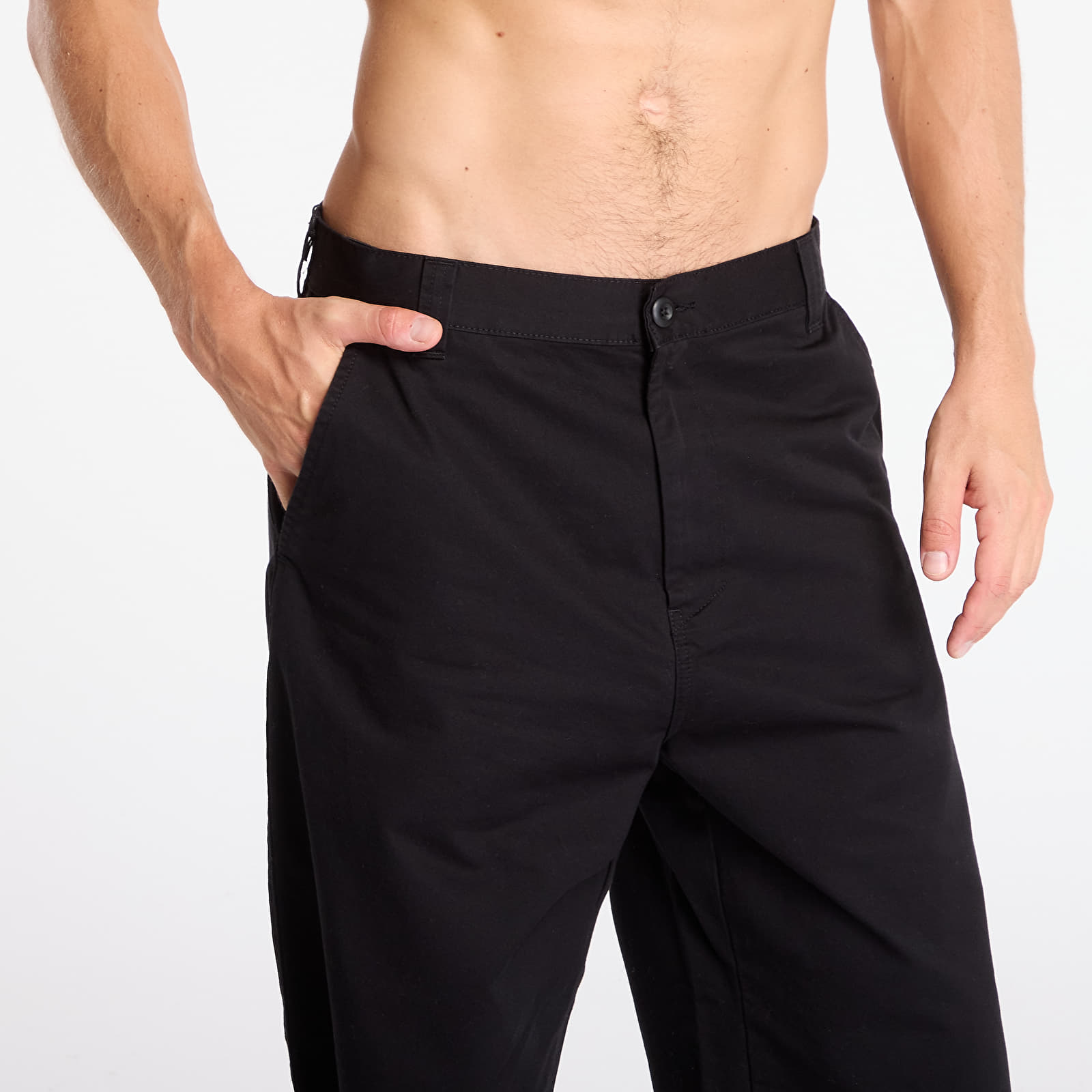 Men's trousers Carhartt WIP Brady Pant Black Stone Washed