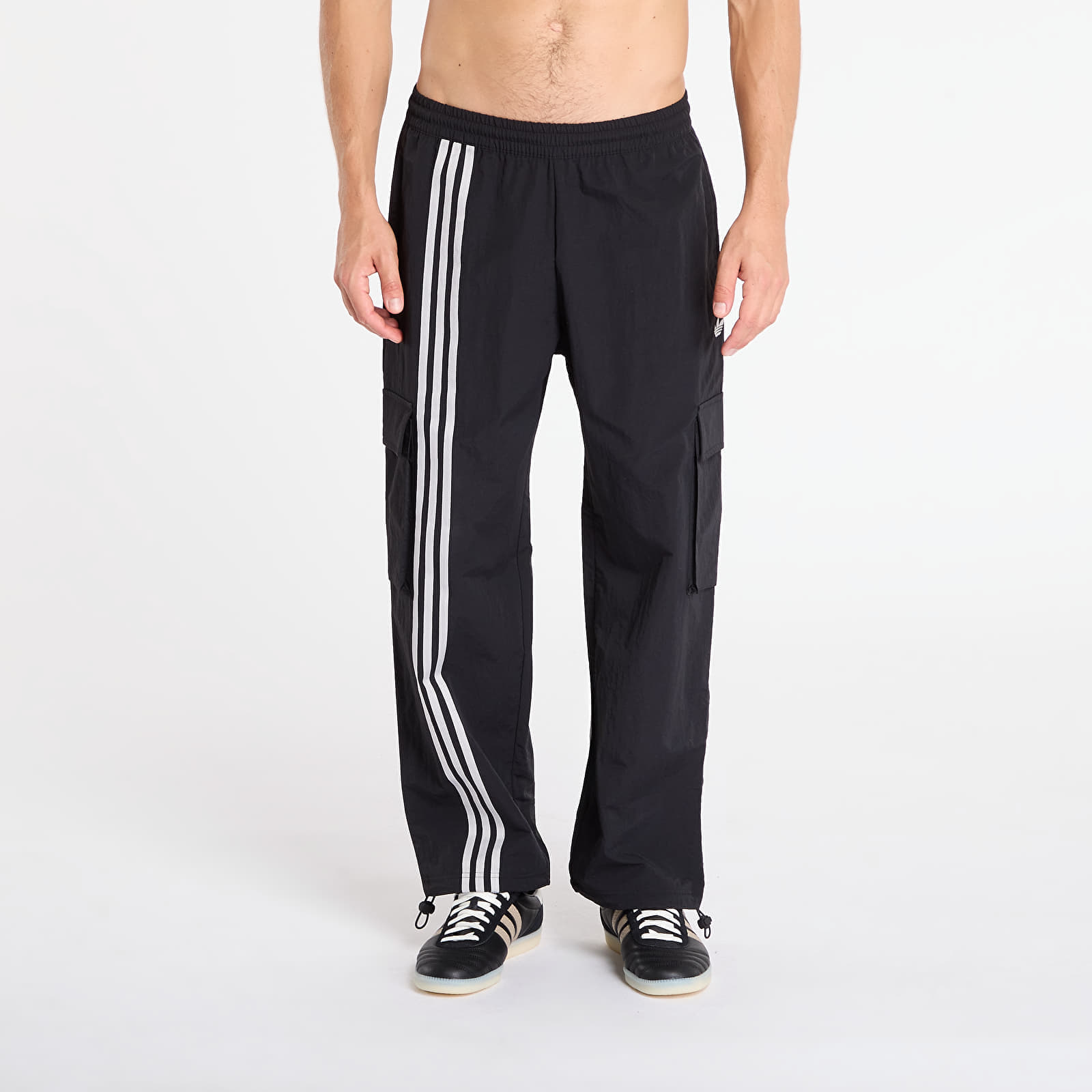Pantaloni adidas Front Stripes Woven Cargo Tracksuit Bottoms Black M