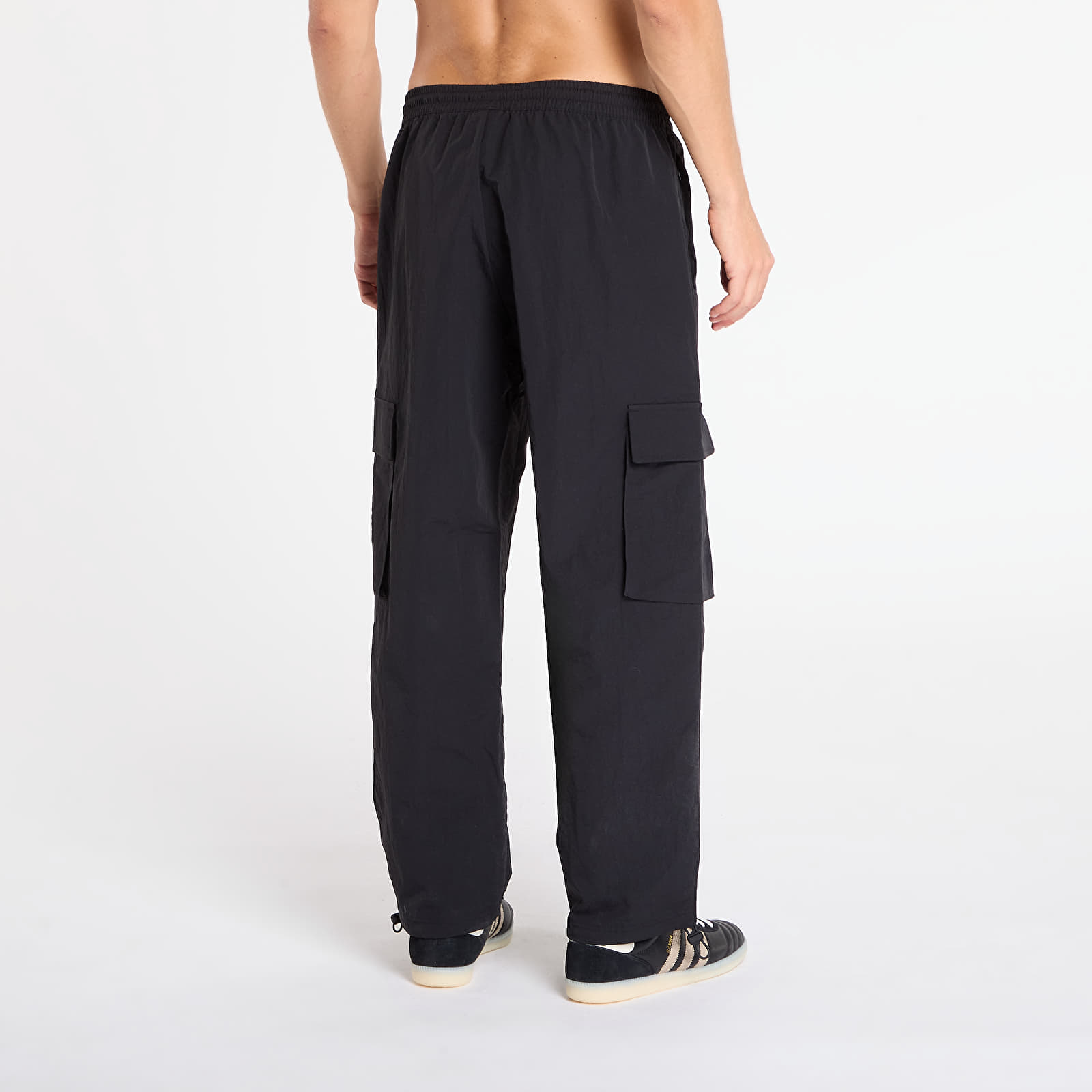 Calças adidas Front Stripes Woven Cargo Tracksuit Bottoms Black
