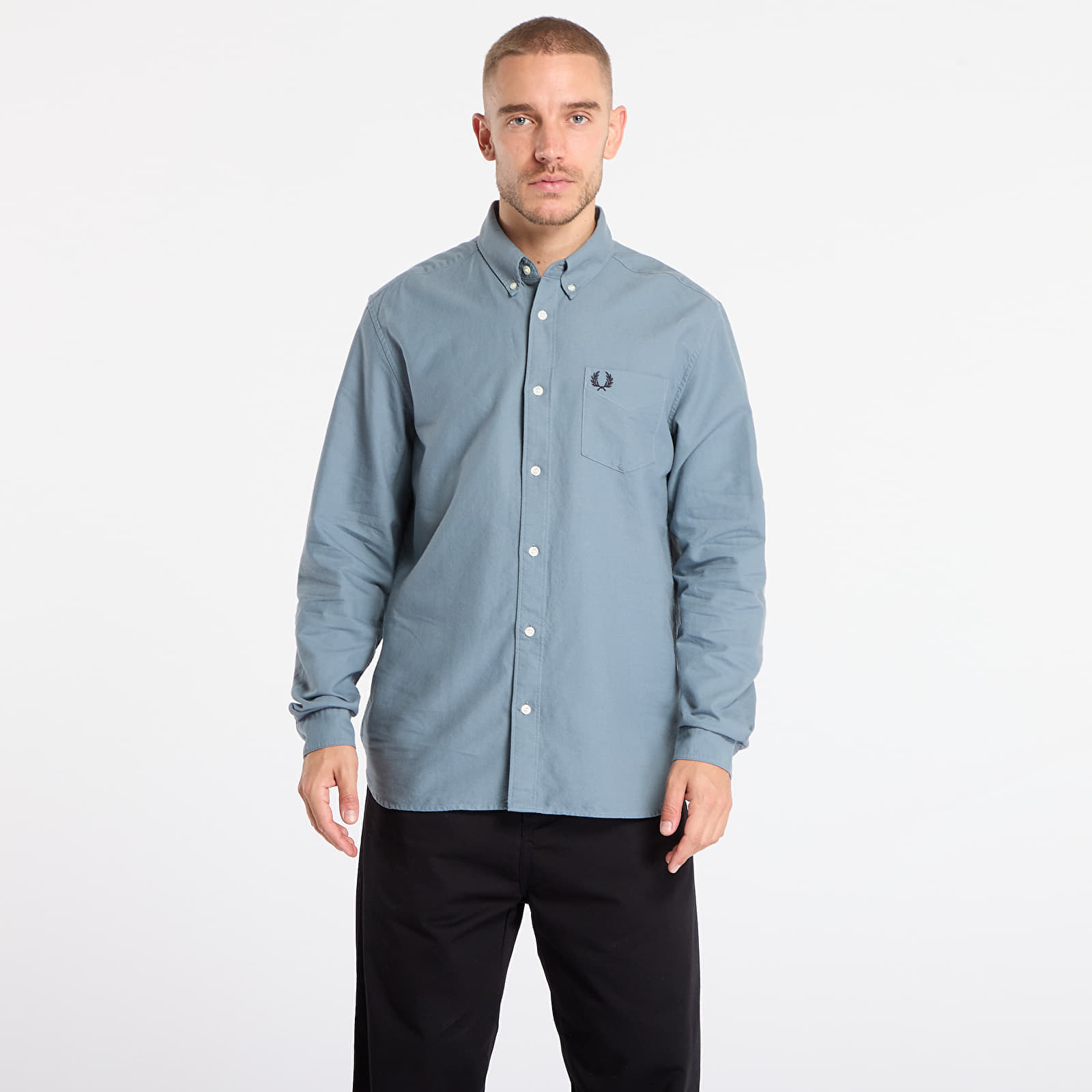 Cămașă FRED PERRY Oxford Shirt Stockport Blue M