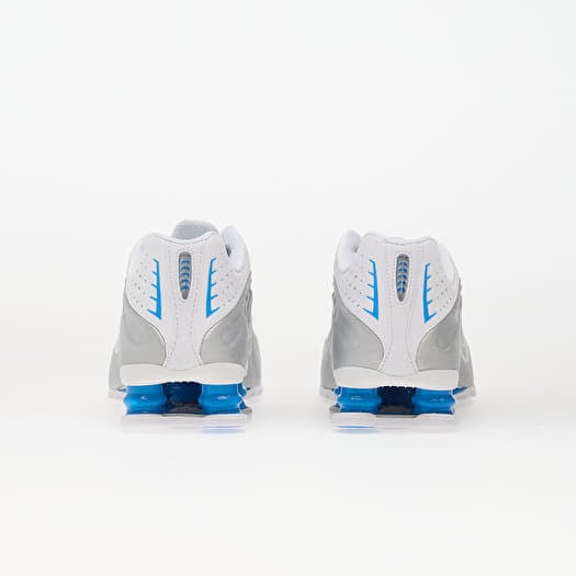 Zapatillas mujer Nike Shox R4 White/ Metallic Silver-Blue Hero